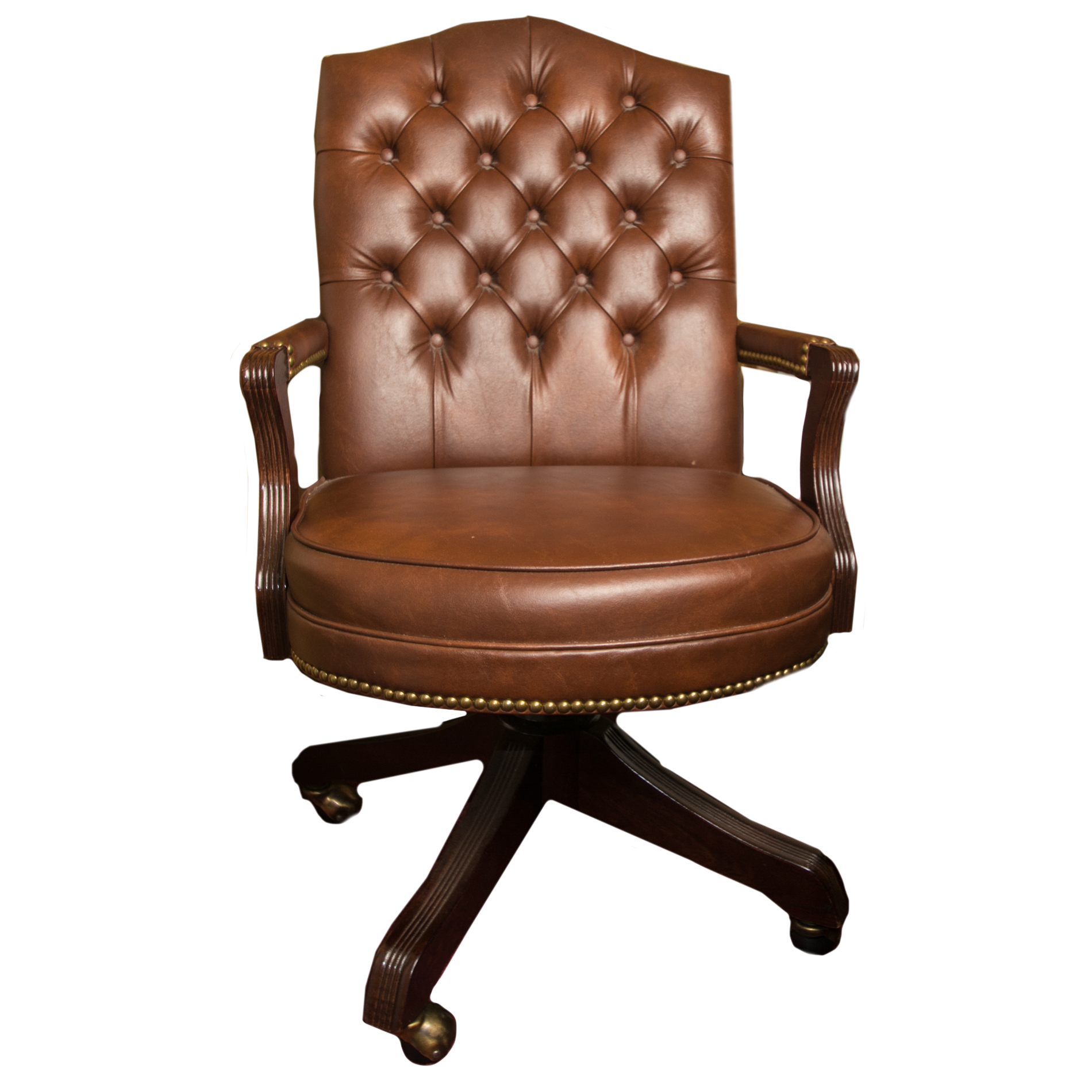 Vintage Leather Executive Desk Chair