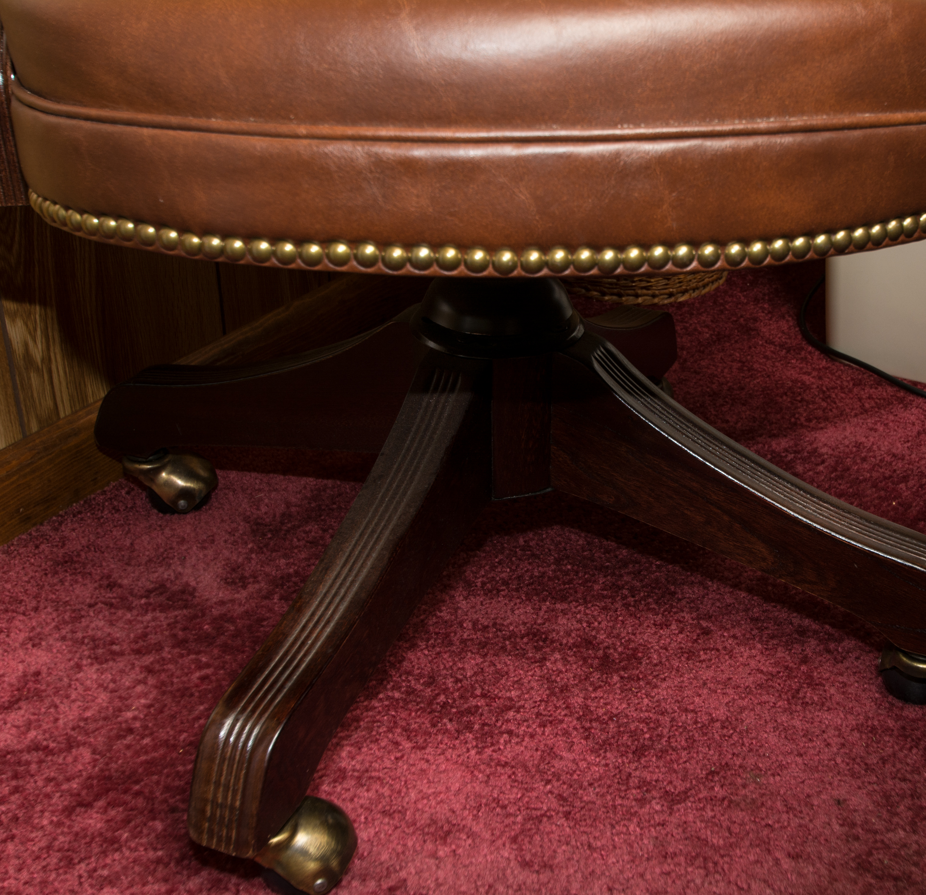 Vintage Leather Executive Desk Chair