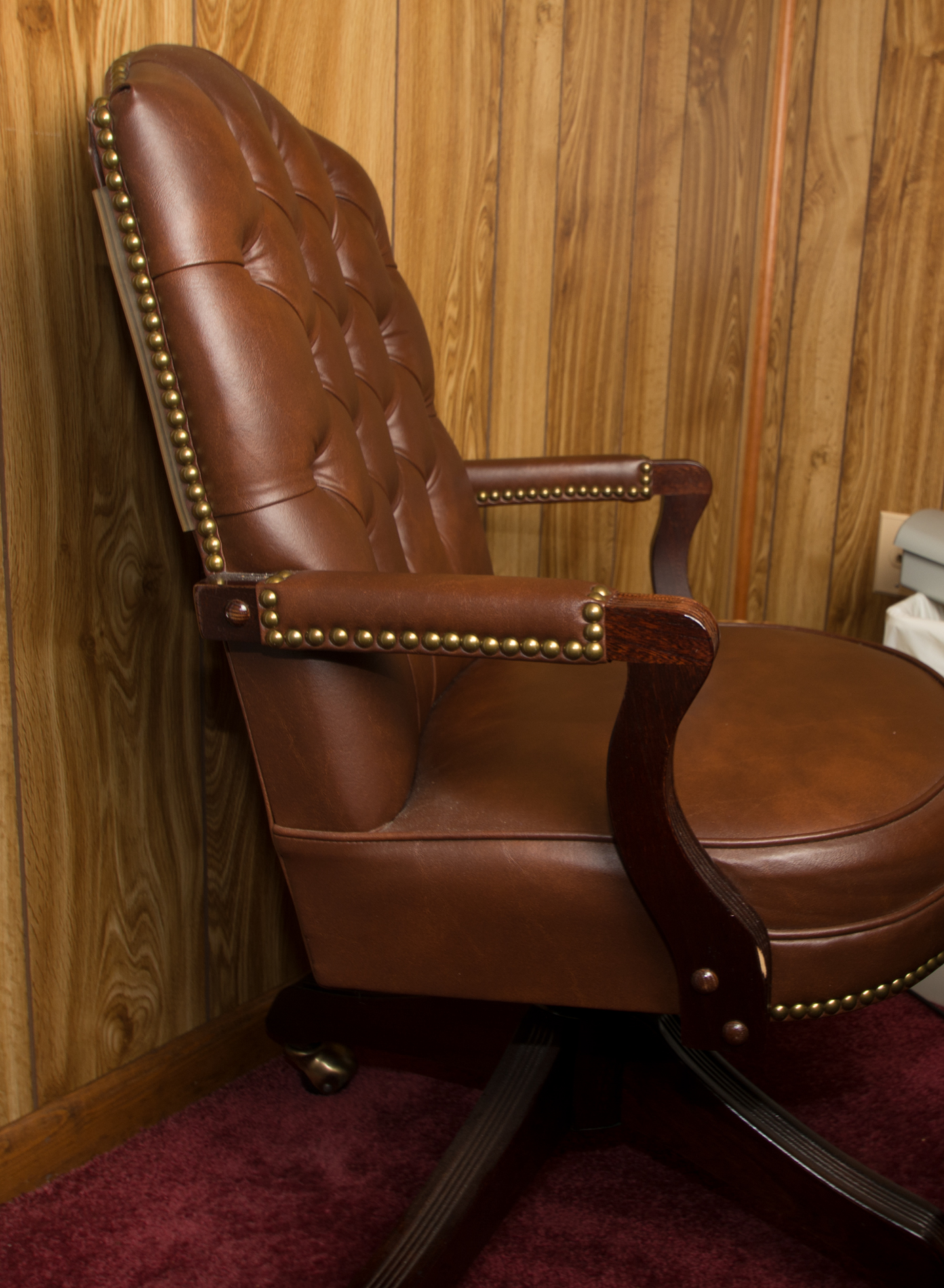 Vintage Leather Executive Desk Chair