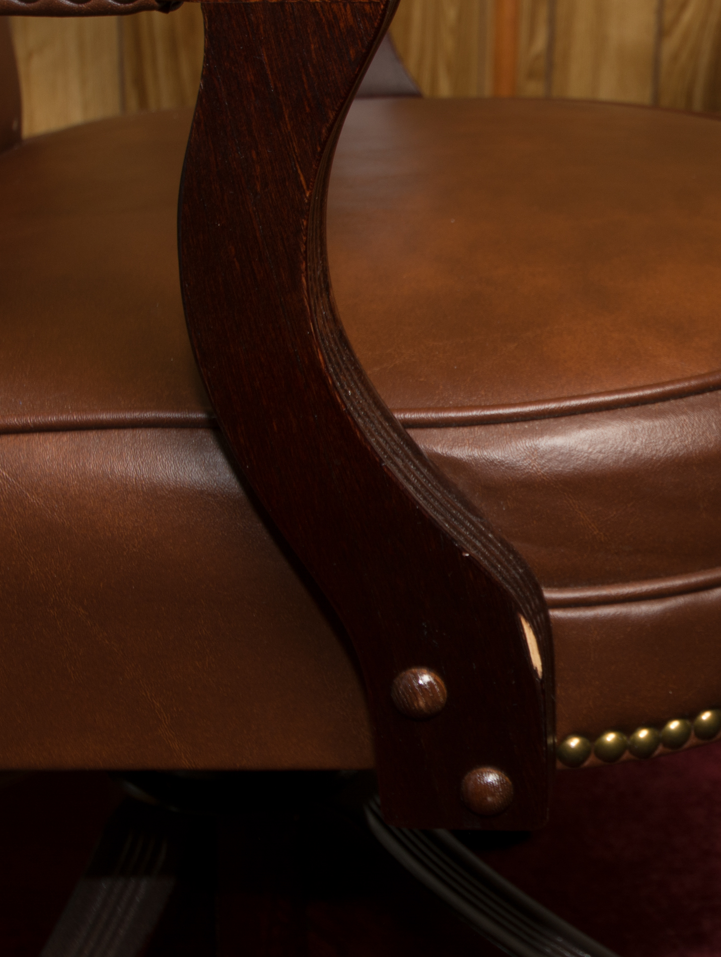 Vintage Leather Executive Desk Chair