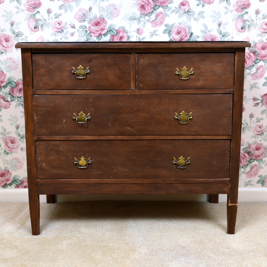 Vintage Veneered Chest of Drawers