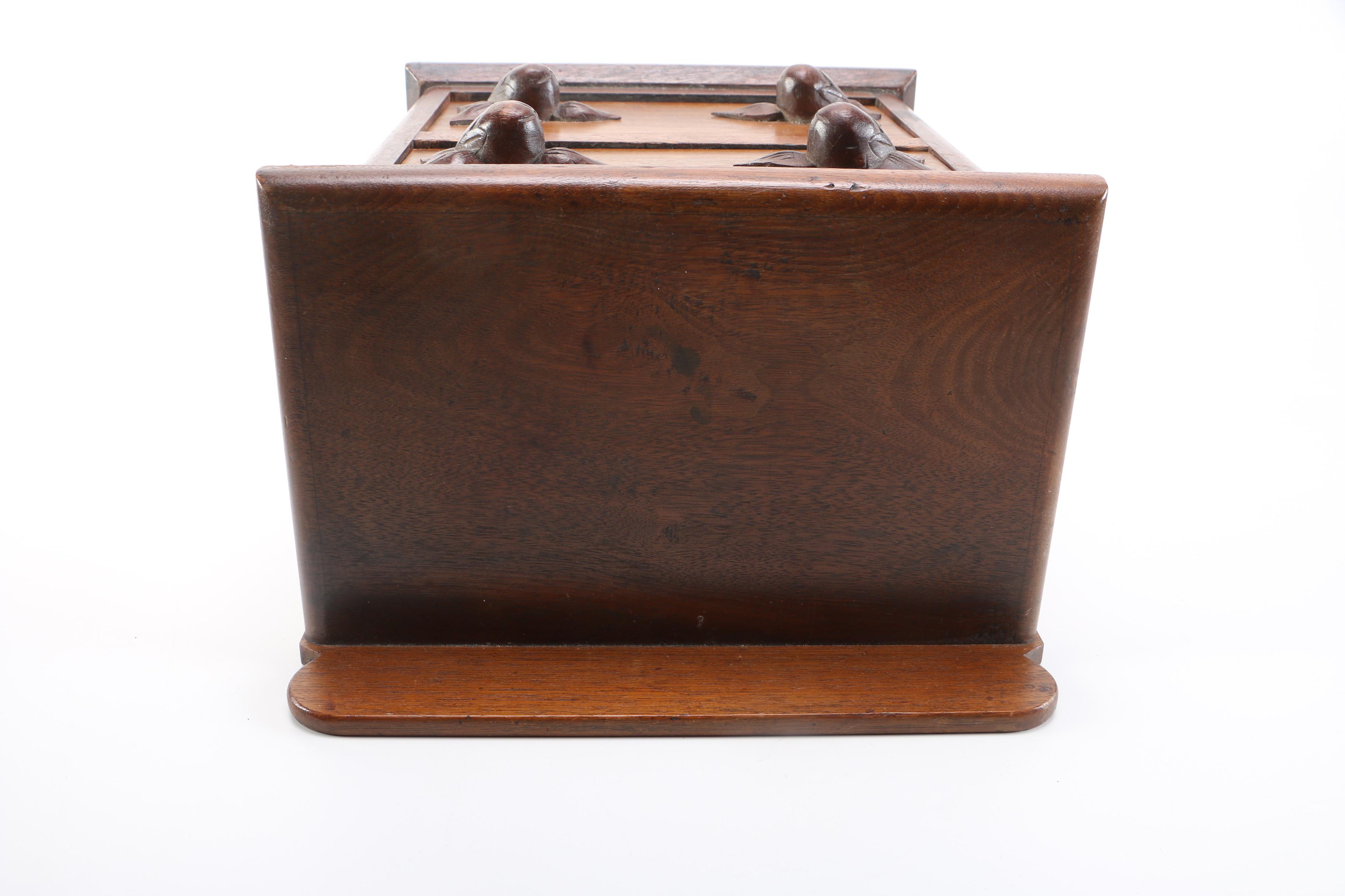 Miniature Antique Walnut Chest of Drawers