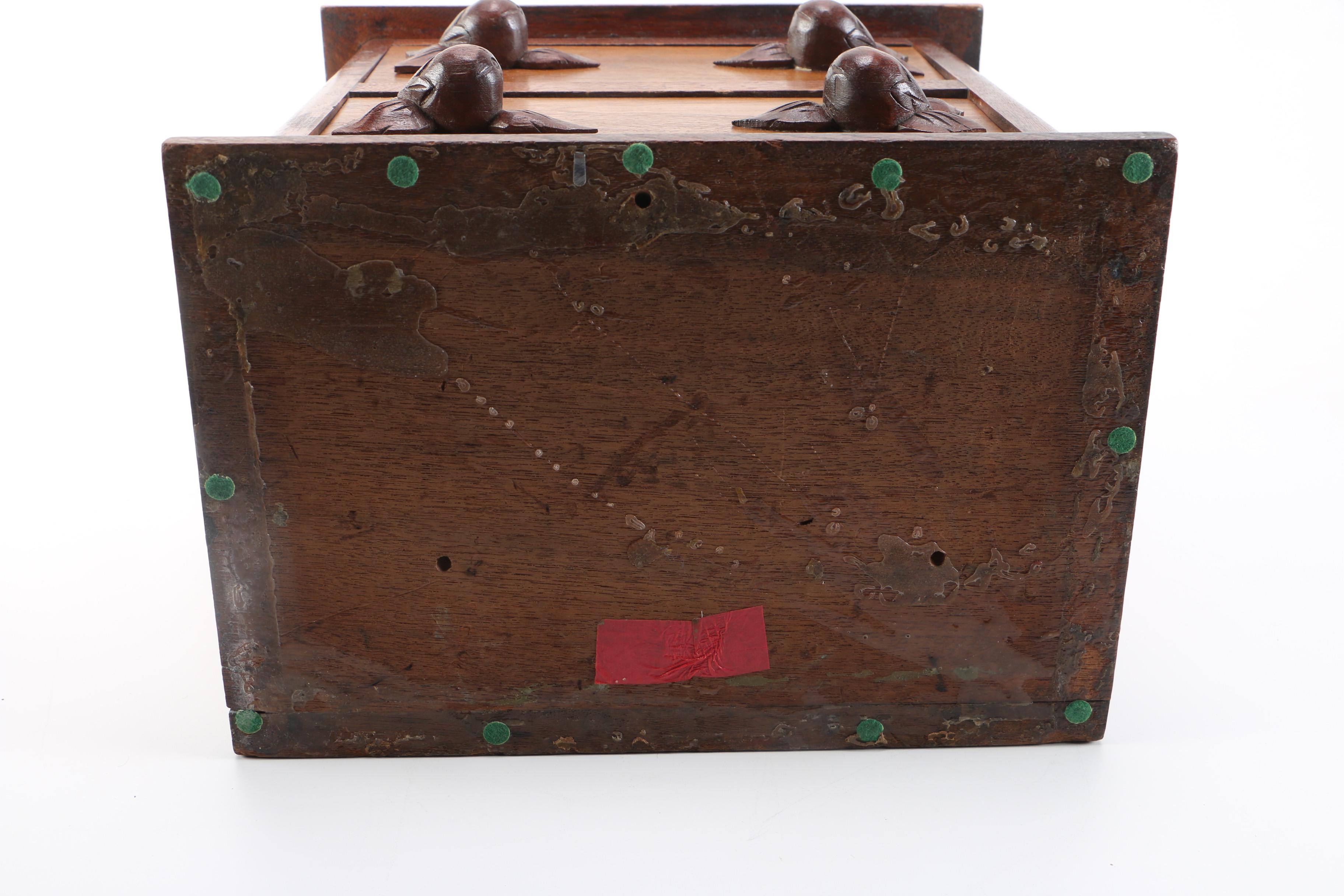 Miniature Antique Walnut Chest of Drawers