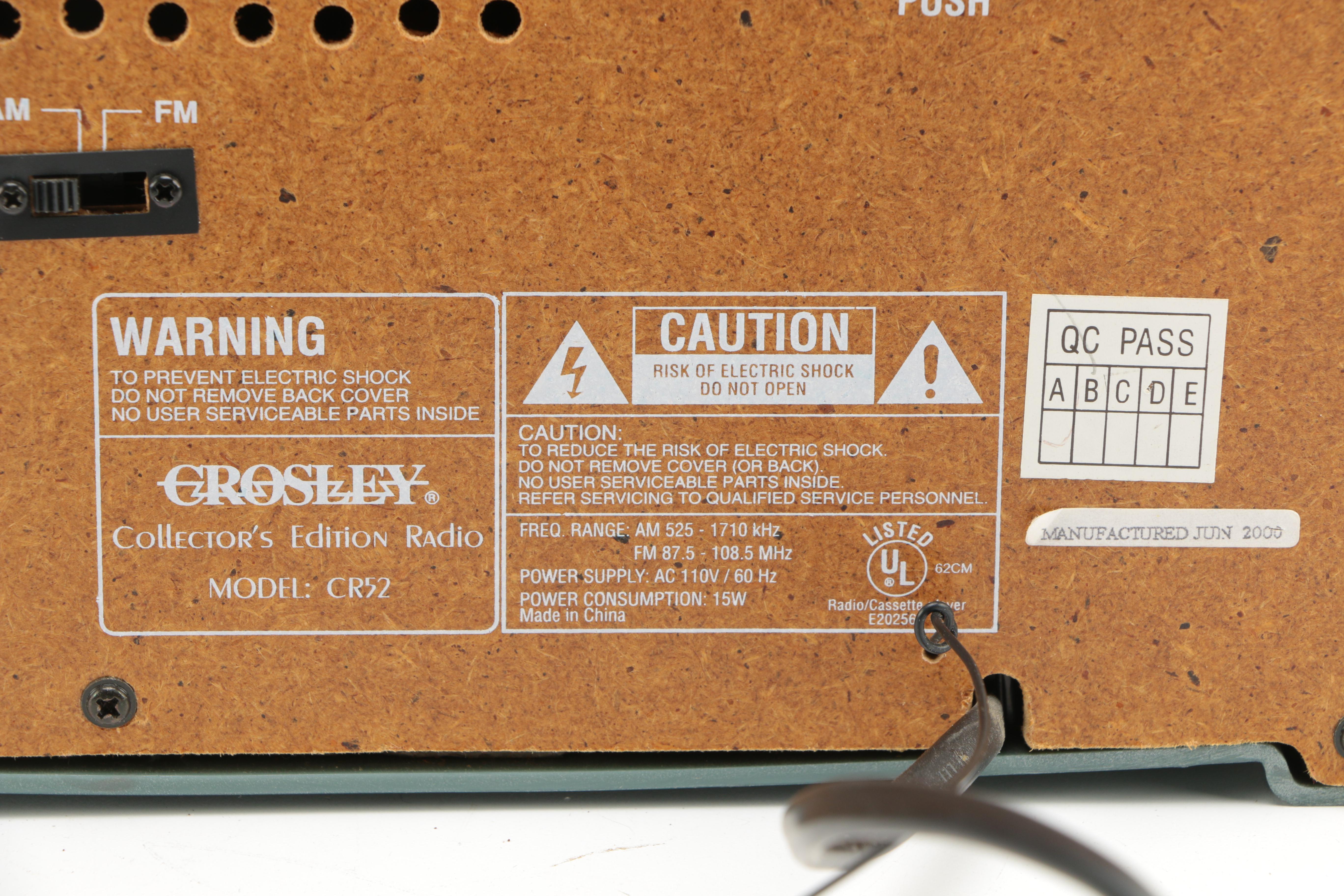 Replica Crosley CR52 Radio