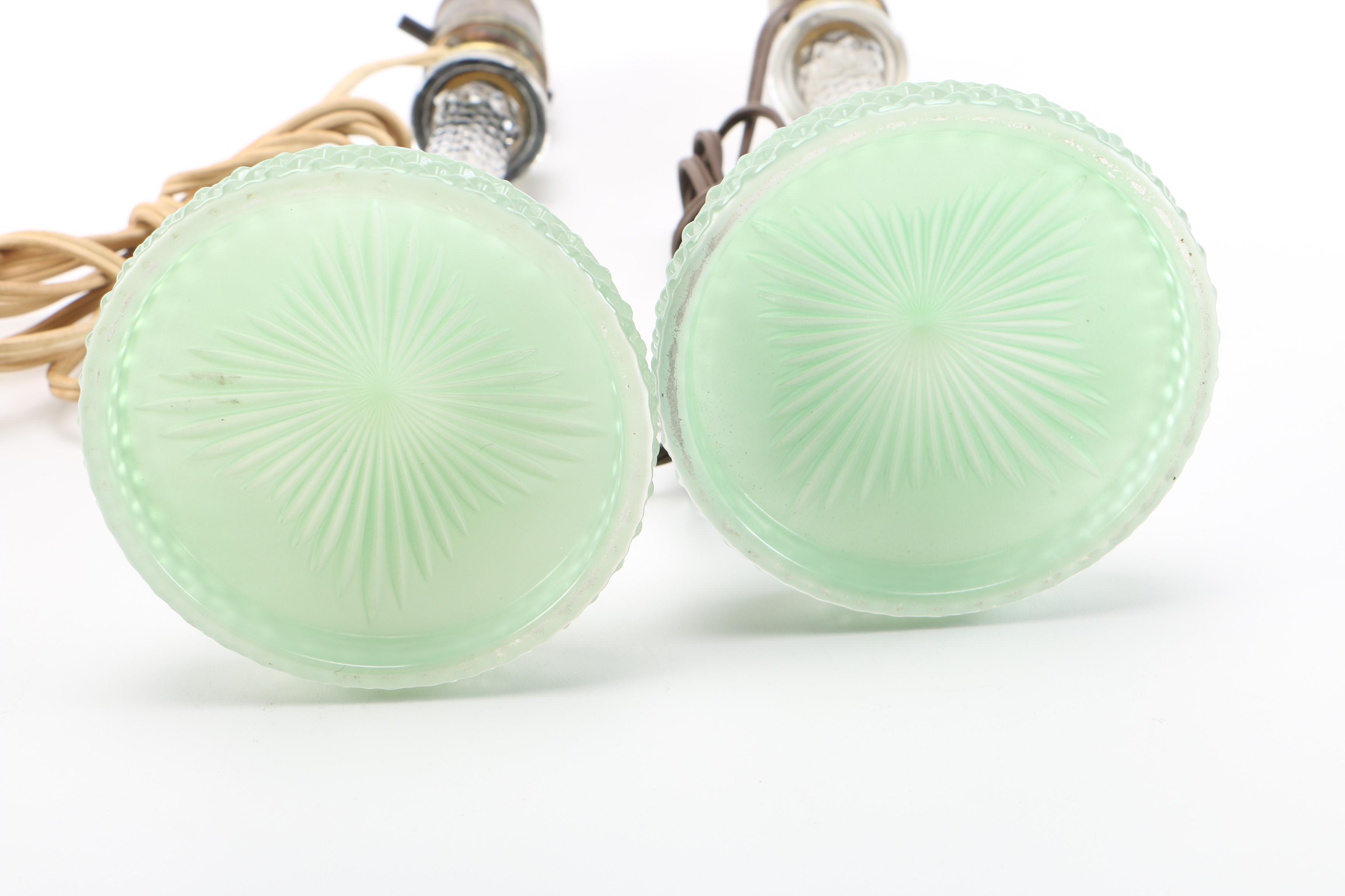 Glass Candlestick Lamps