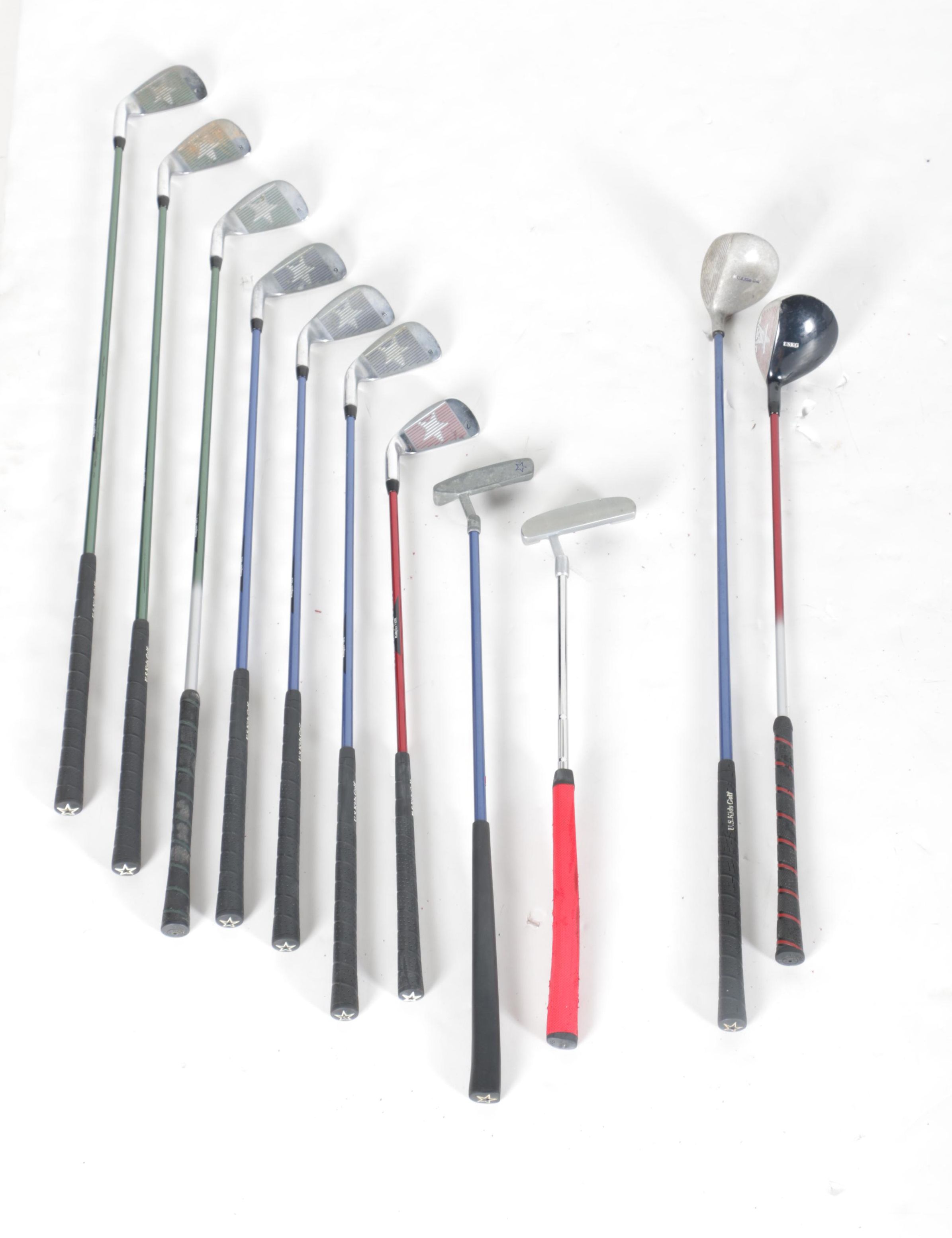 Set of Assorted Golf Clubs in Bag Including Tour Series 6