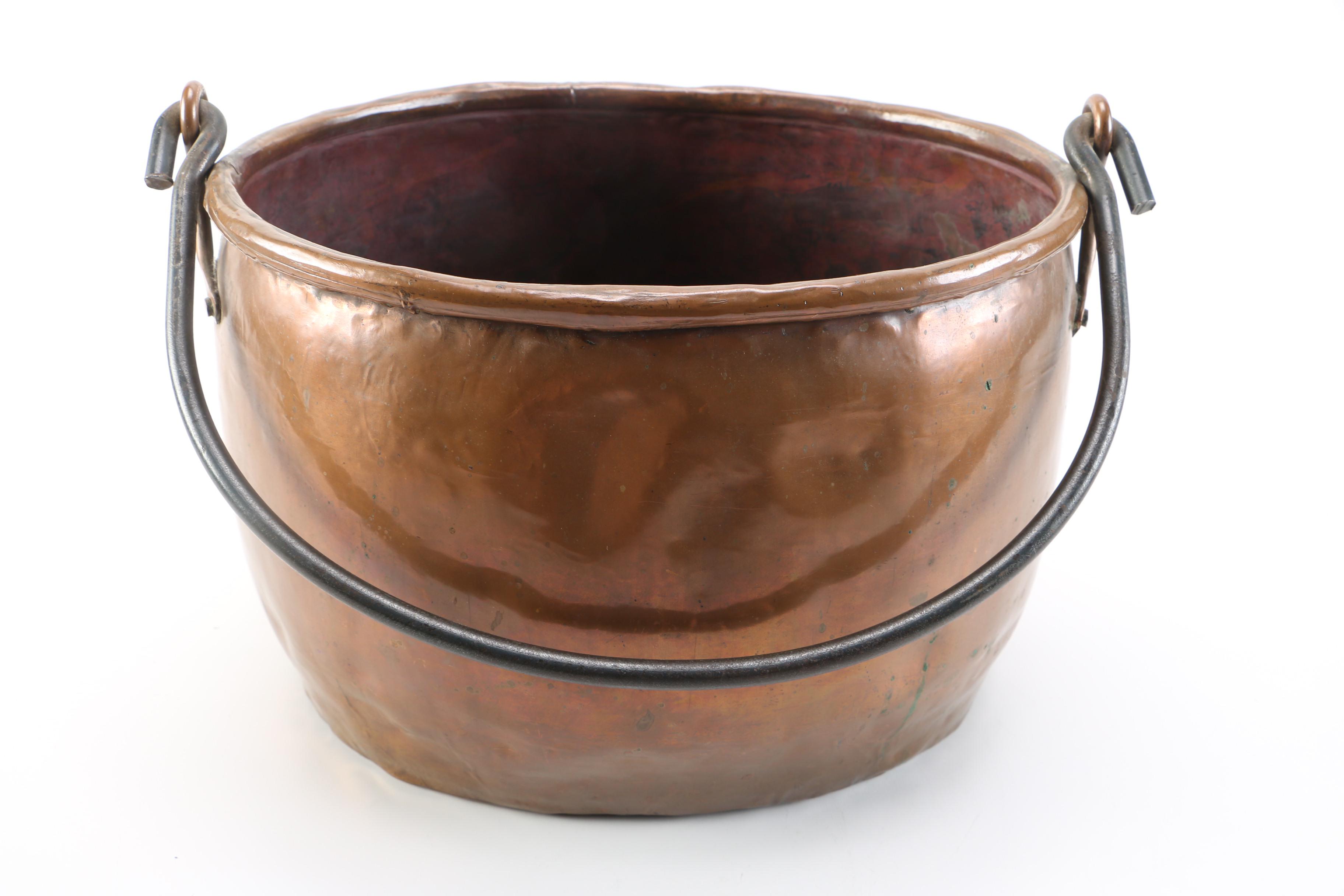 Copper Ash Bucket
