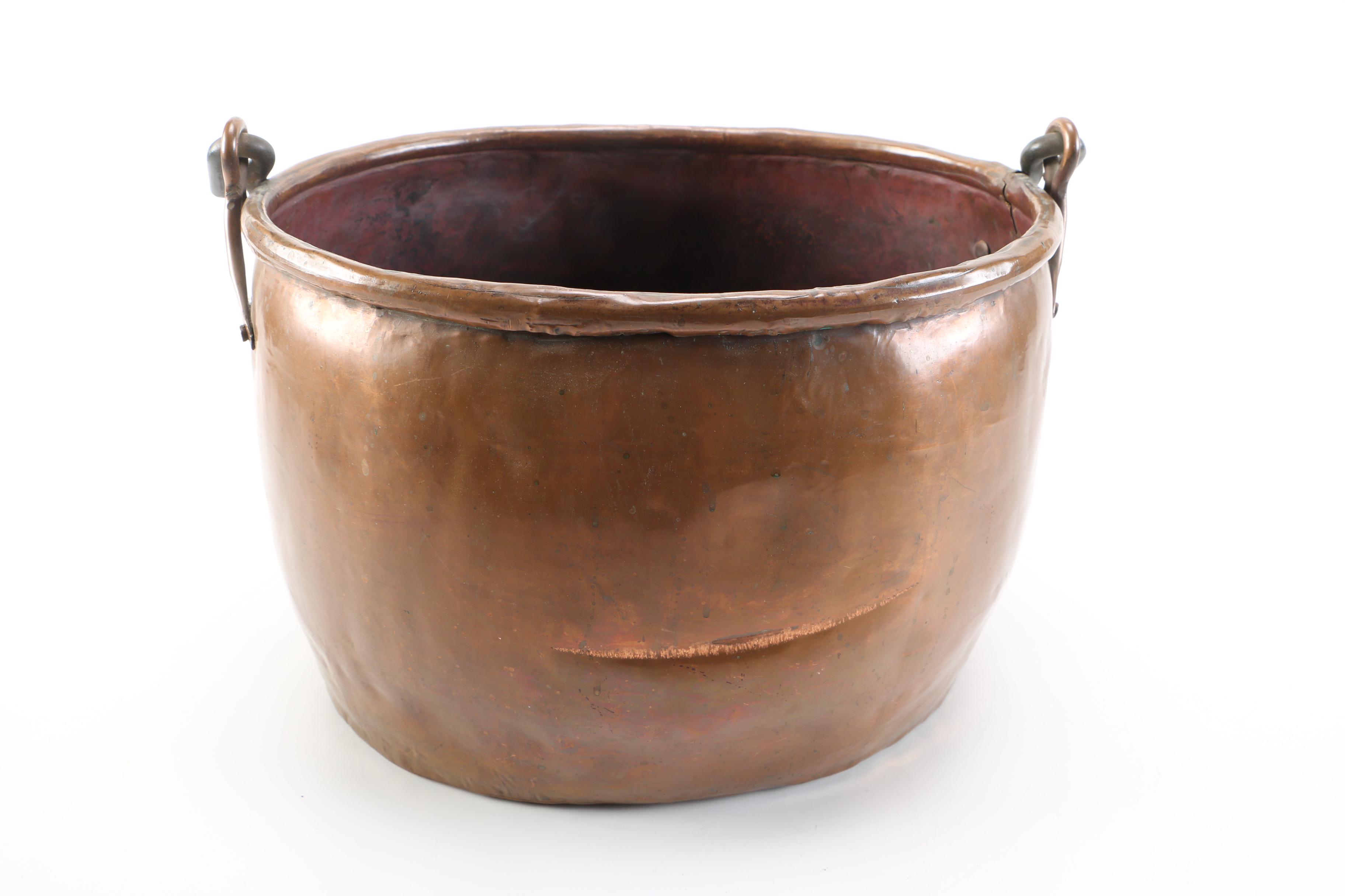 Copper Ash Bucket