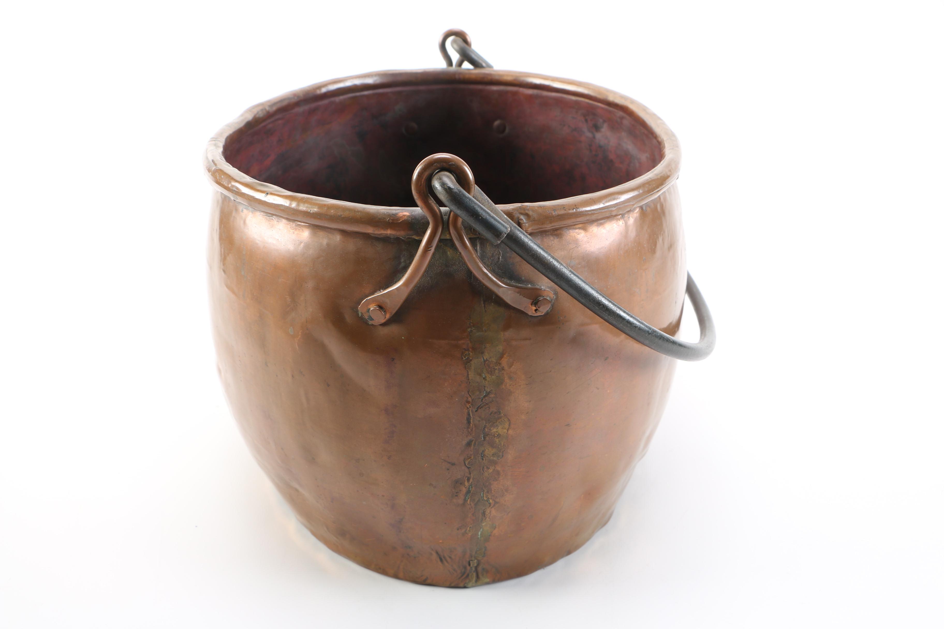 Copper Ash Bucket