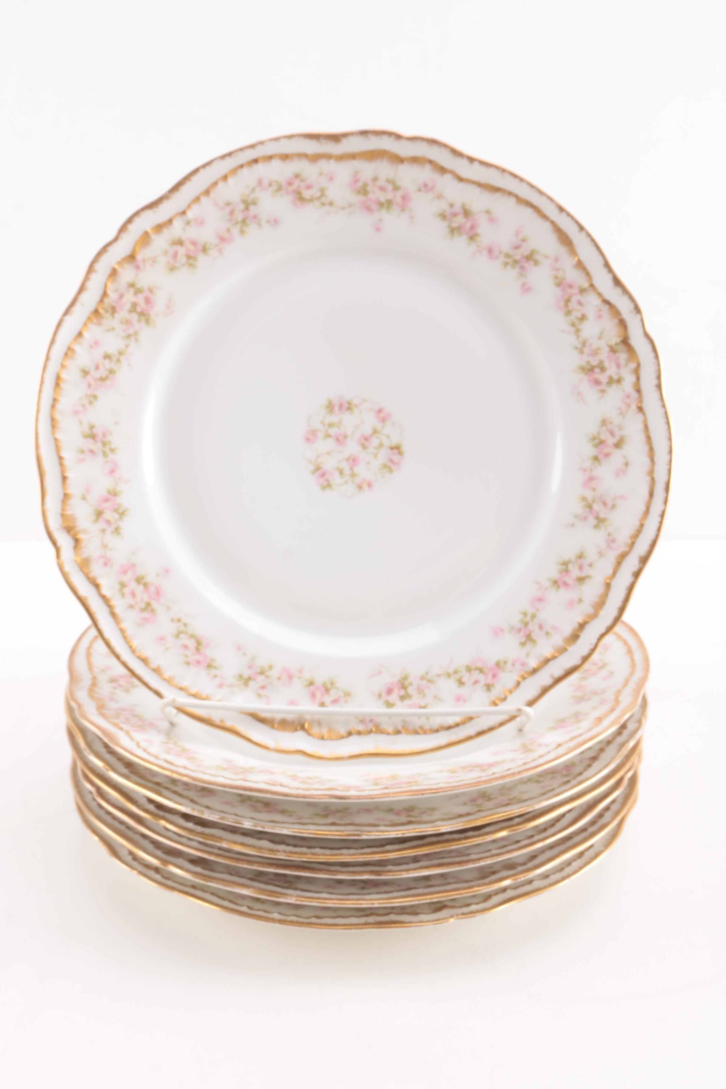 Theodore Haviland Limoges Porcelain Pink Floral Tableware