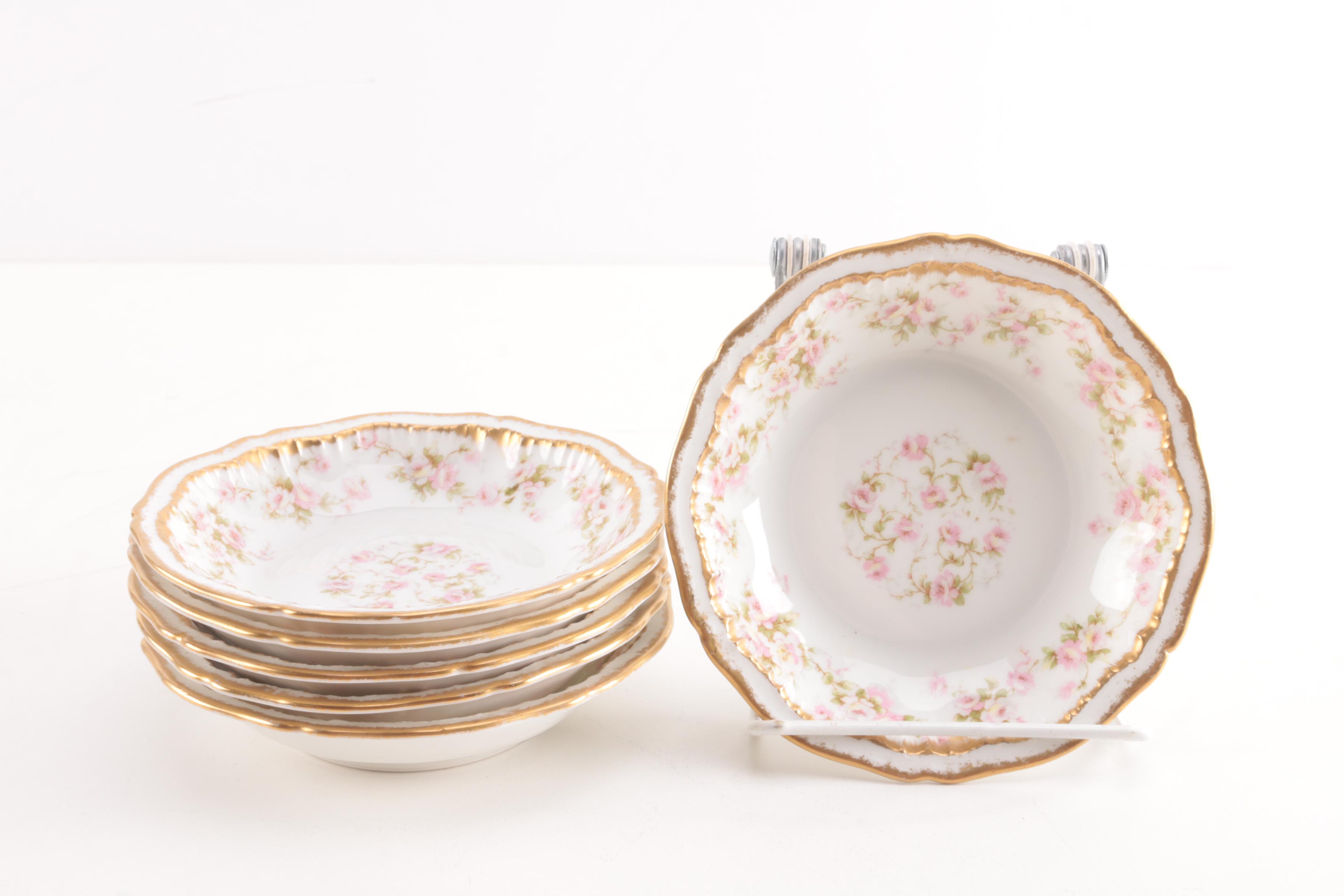 Theodore Haviland Limoges Porcelain Pink Floral Tableware