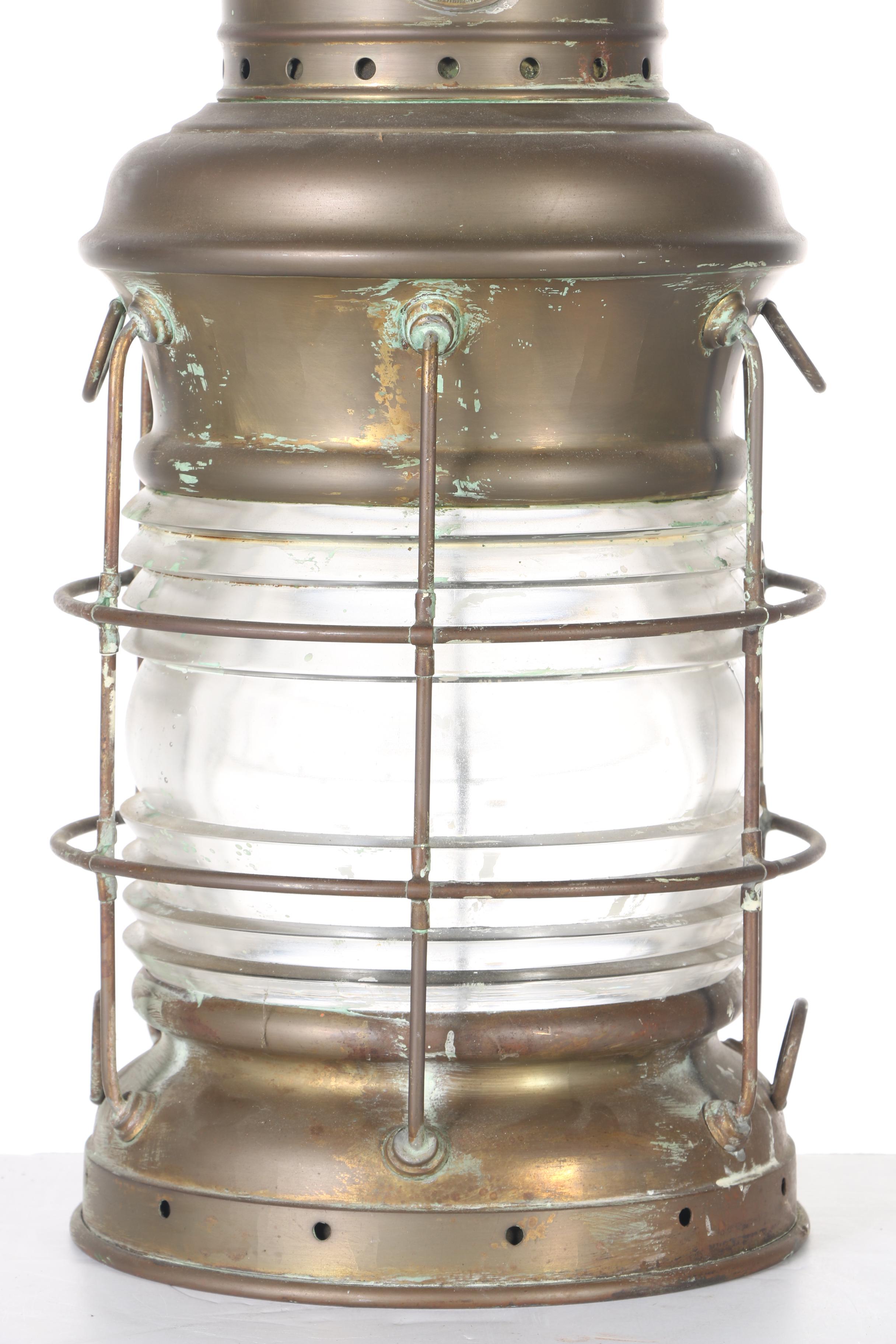 Vintage Brass Perkins "Perko" Marine Lantern