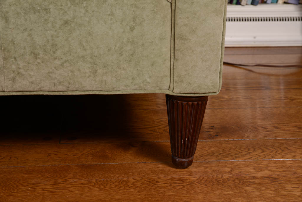 House of France Sage Green Velvet Sofa