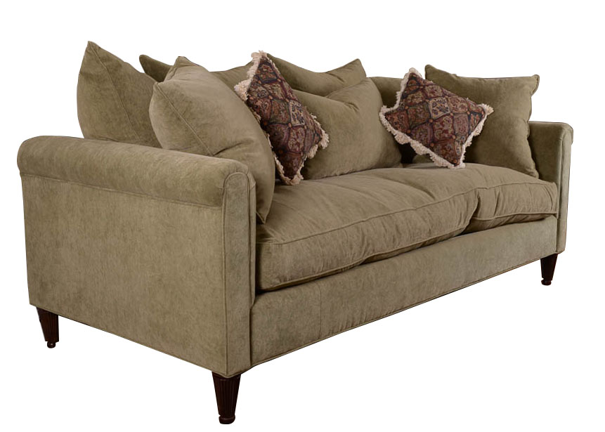 House of France Sage Green Velvet Sofa