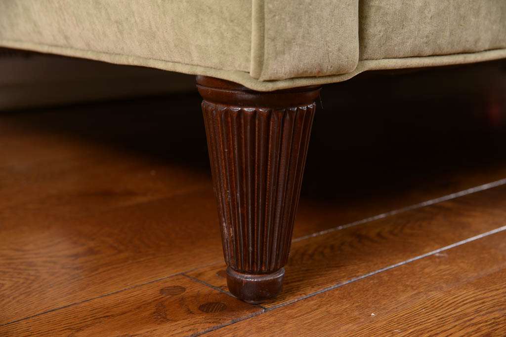 House of France Sage Green Velvet Sofa