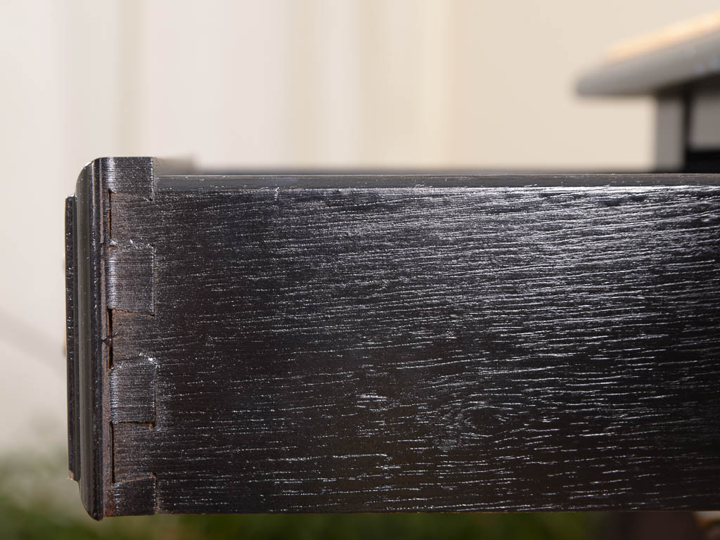 Jasper Cabinet Black Lacquered Writing Desk