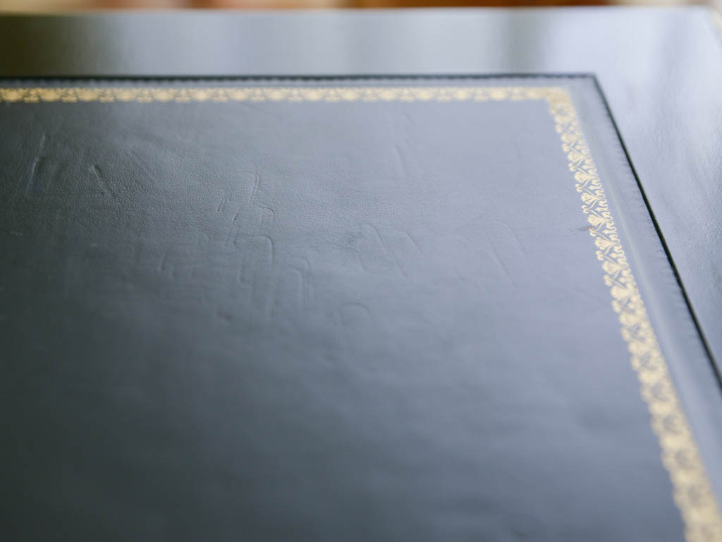 Jasper Cabinet Black Lacquered Writing Desk