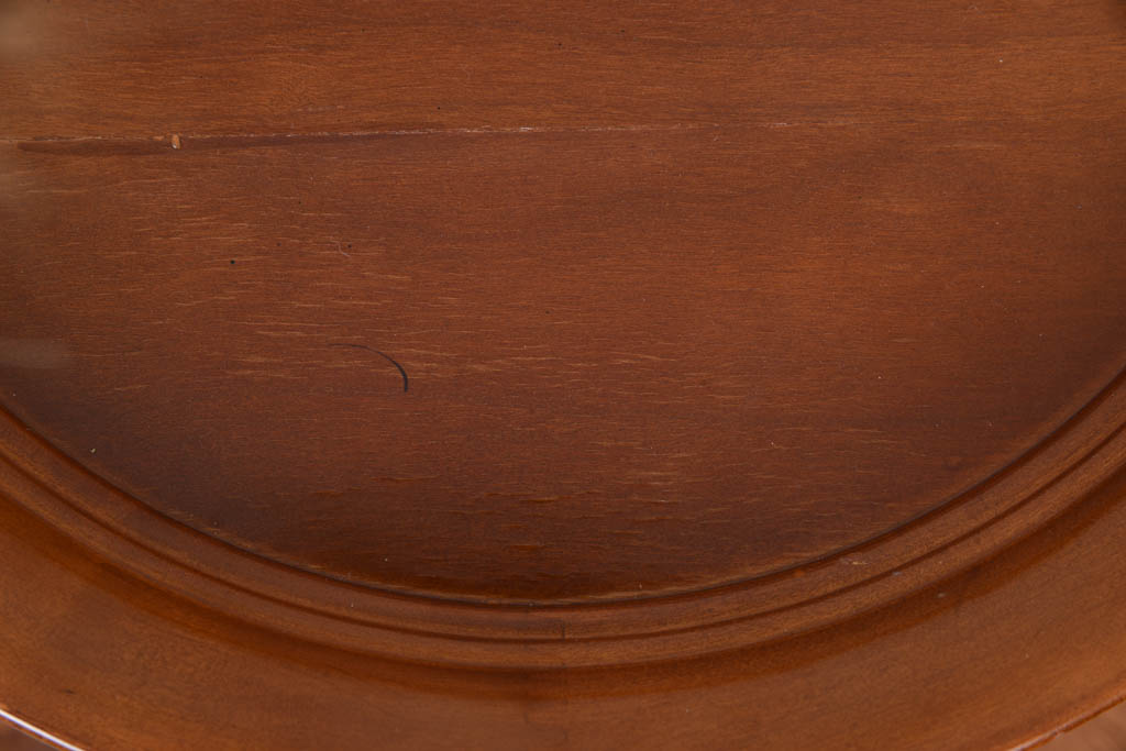 Oak Upholstered Armchair and Bombay Company Tray Side Table