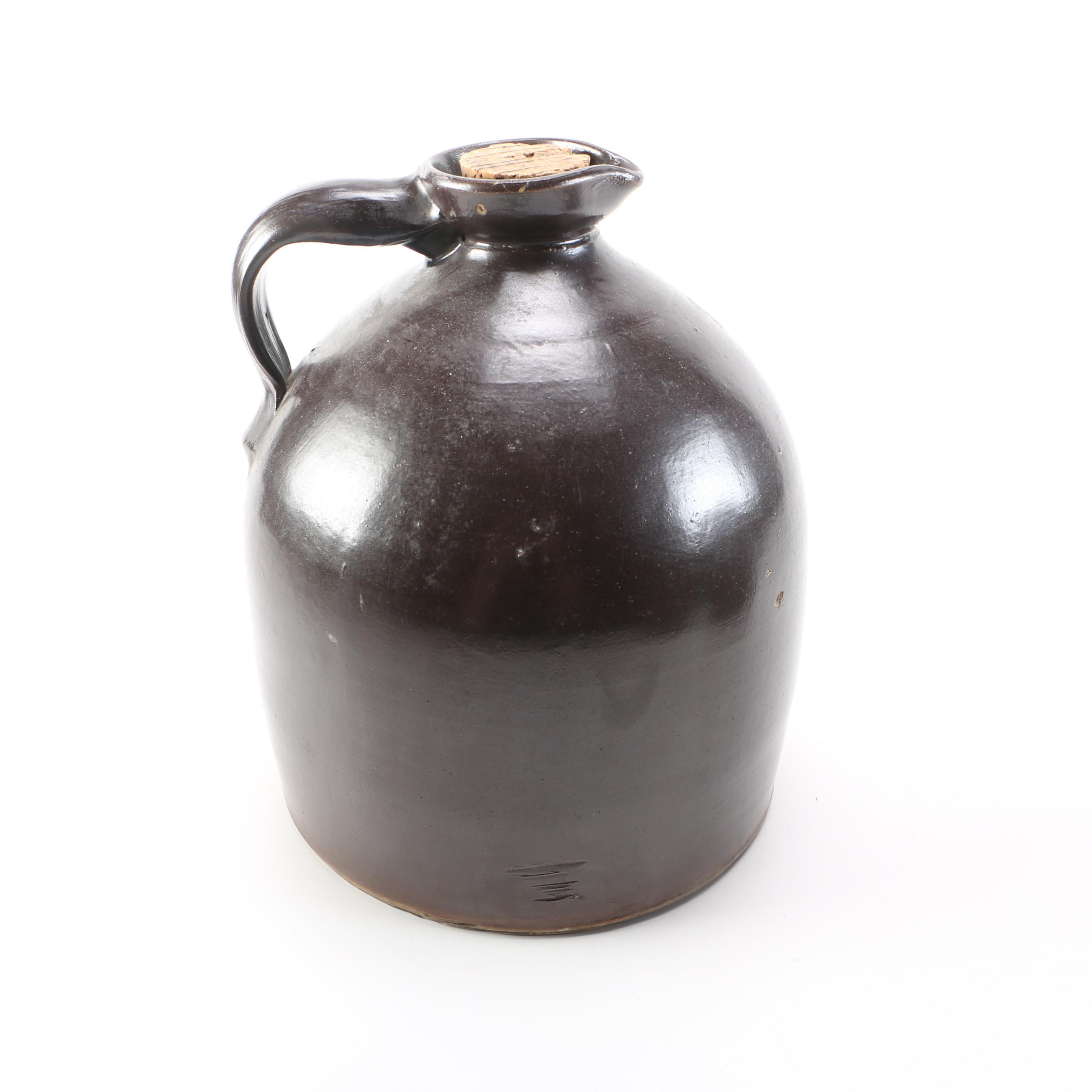 Vintage Thrown Salt Glazed Stoneware Vessels