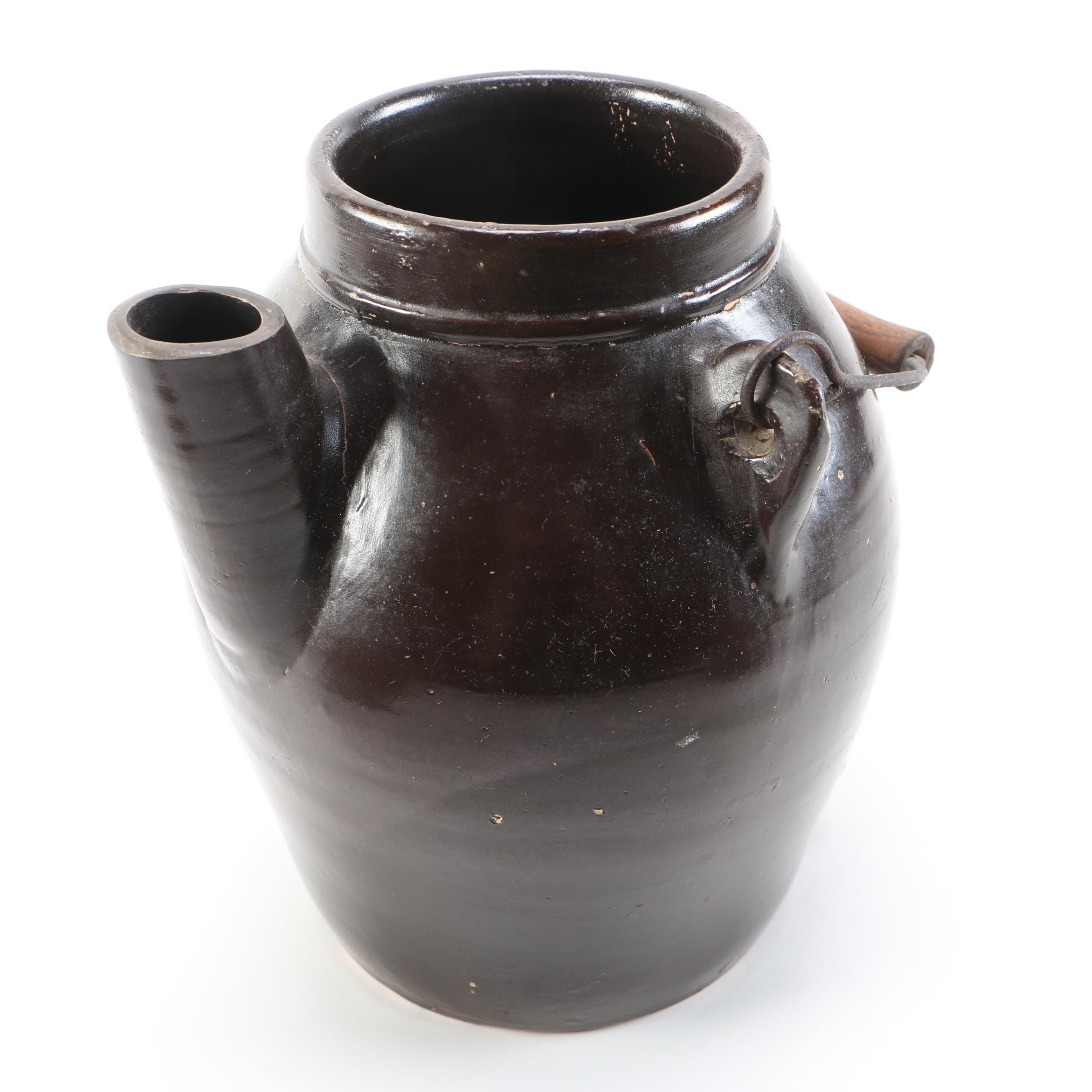 Vintage Thrown Salt Glazed Stoneware Vessels