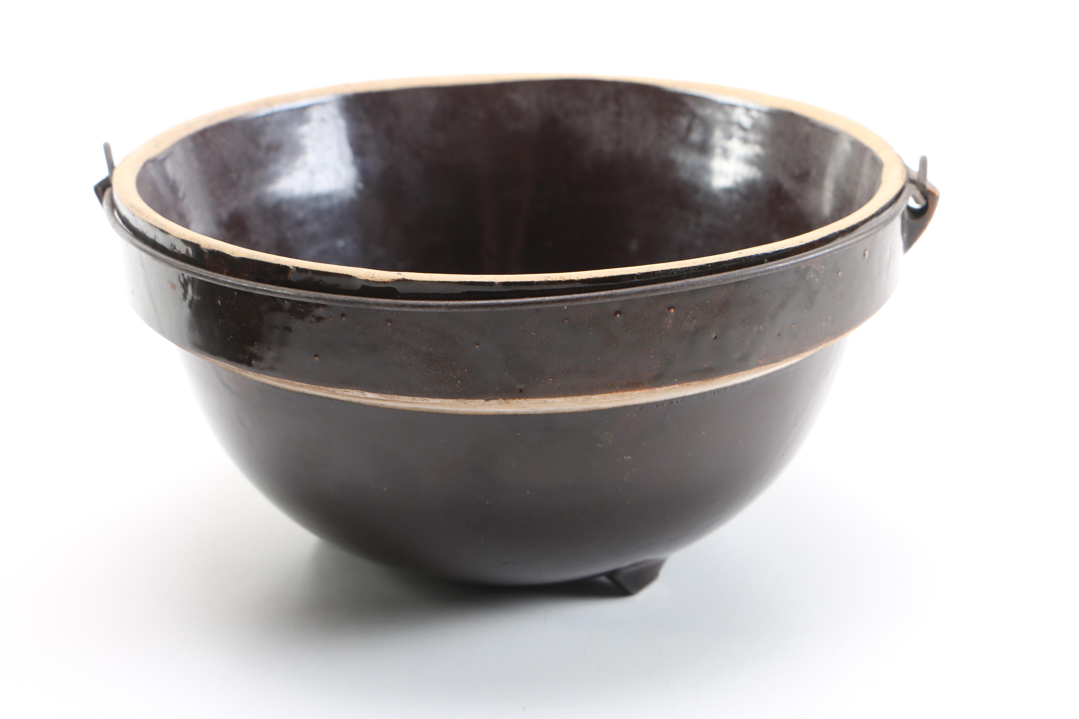 Vintage Thrown Salt Glazed Stoneware Vessels