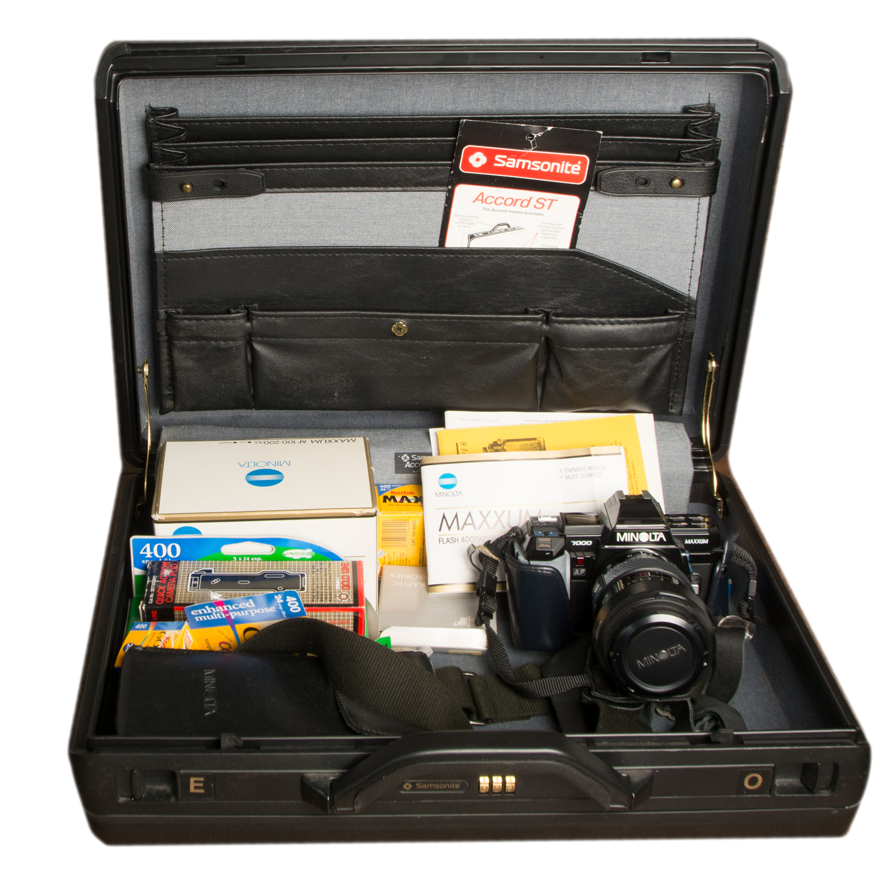 Vintage Minolta Maxxum Camera with Accessories