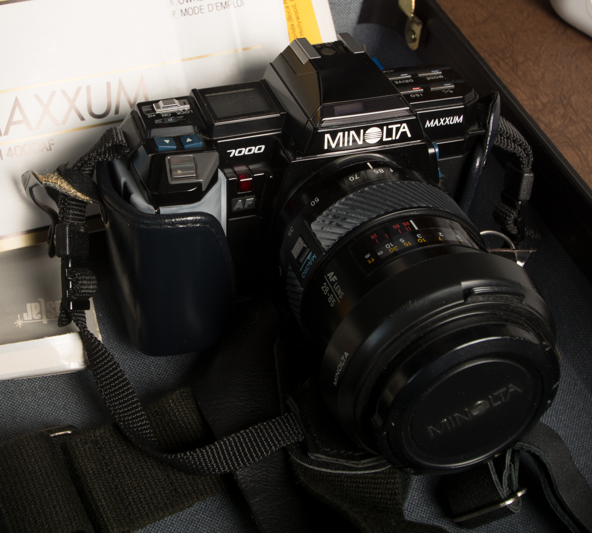 Vintage Minolta Maxxum Camera with Accessories