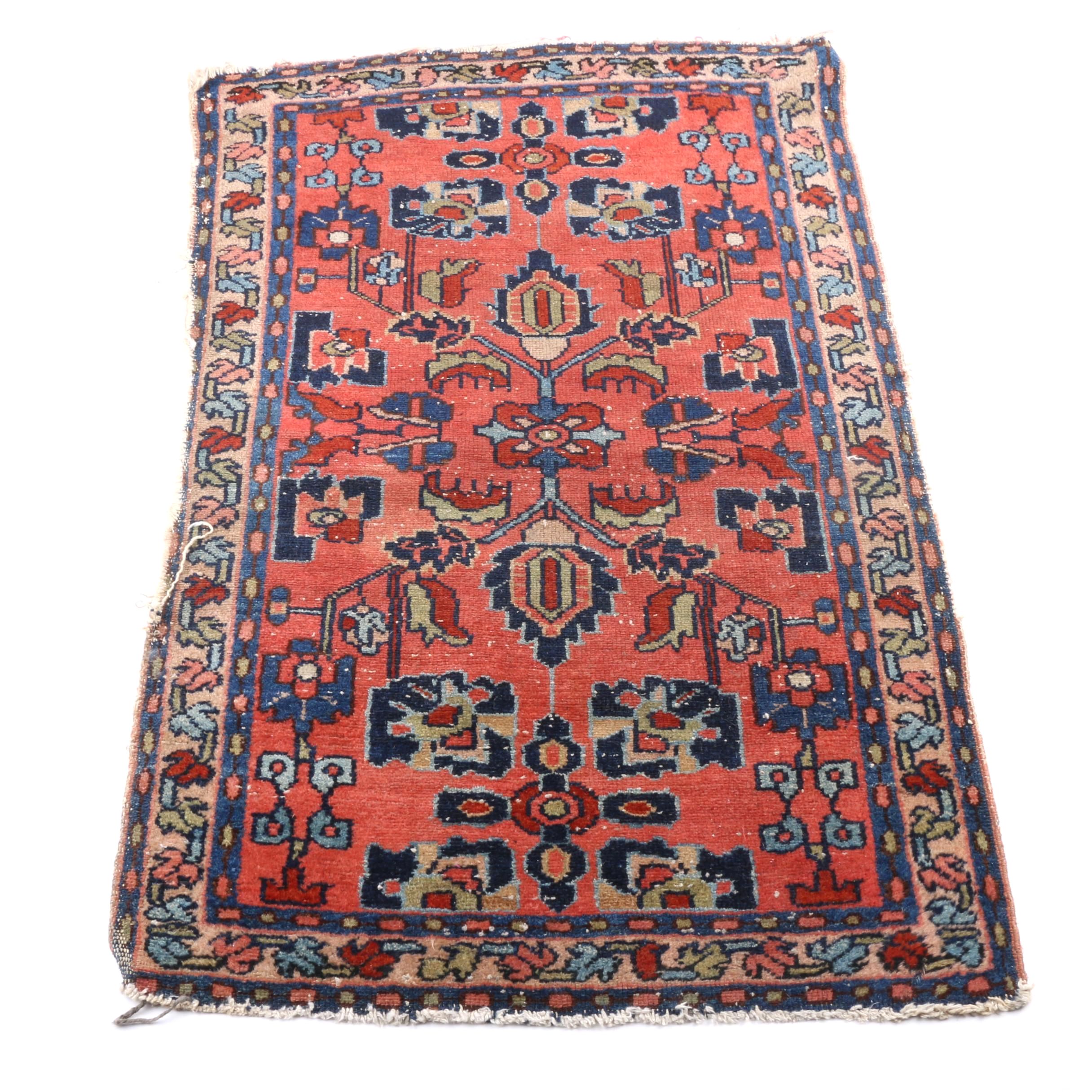 Small Semi-Antique Persian Hand Woven Rug