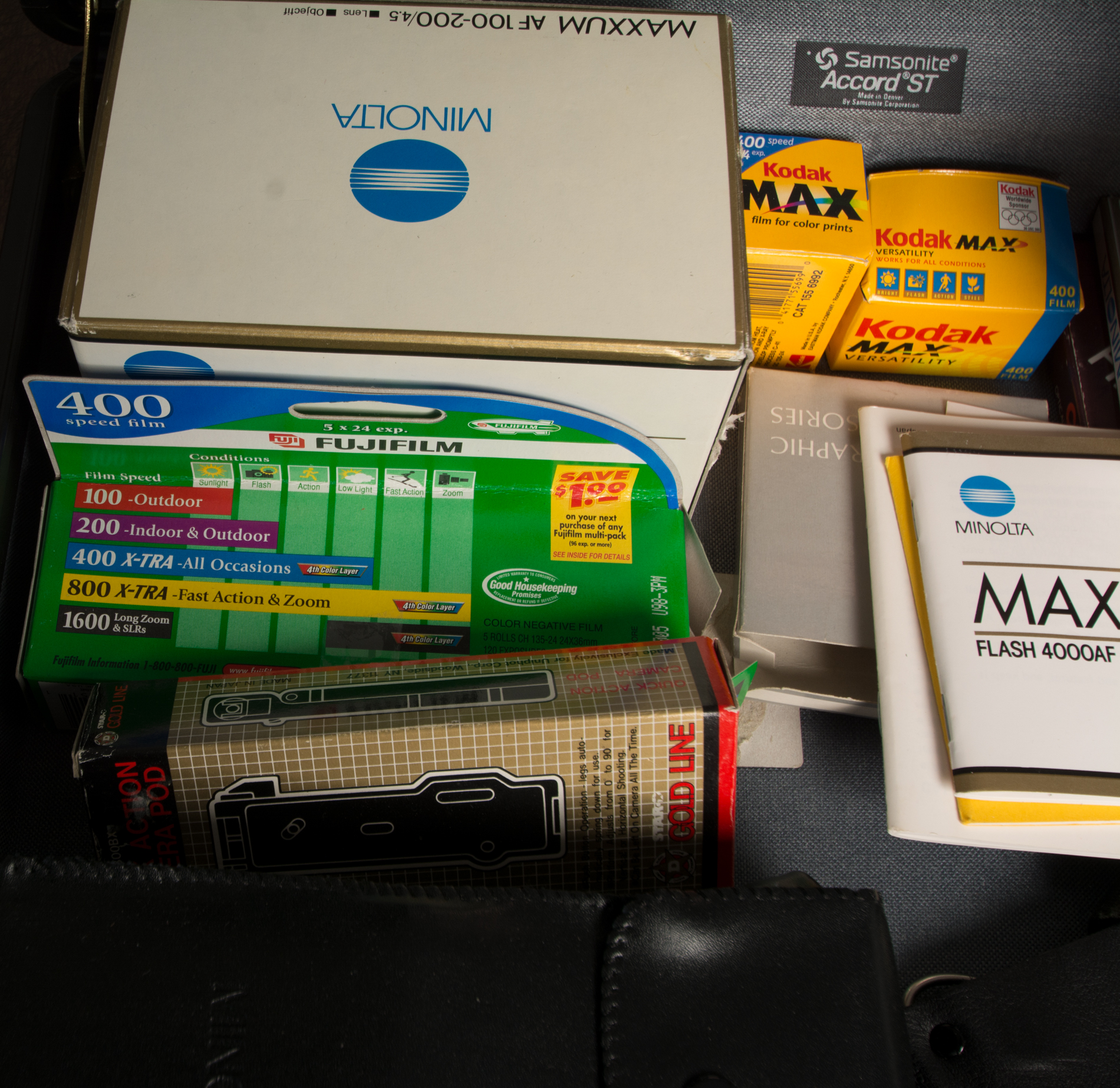 Vintage Minolta Maxxum Camera with Accessories