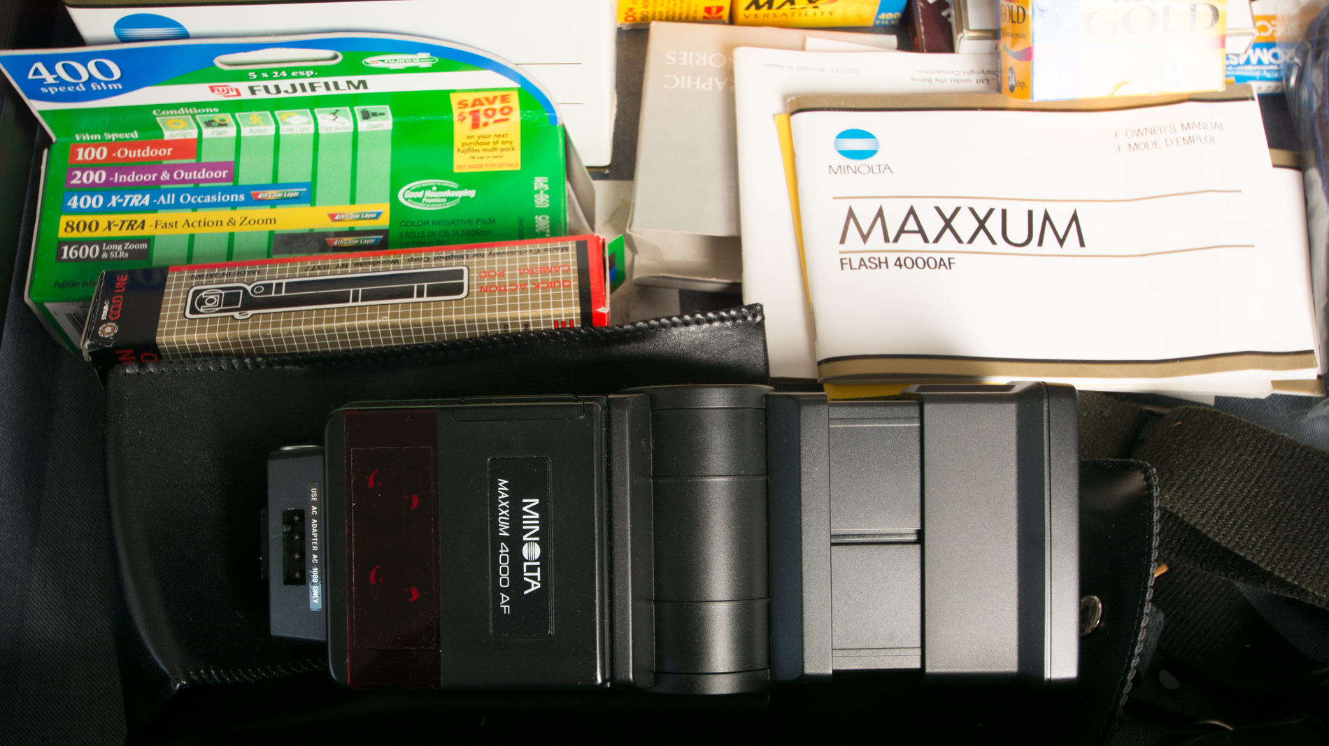 Vintage Minolta Maxxum Camera with Accessories