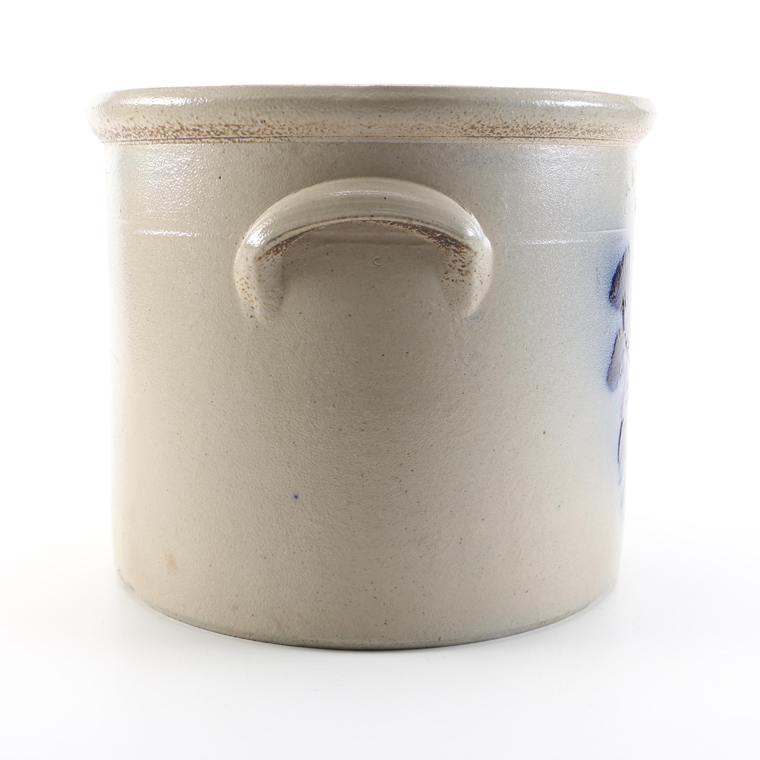 N.A. White & Son Salt Glazed Stoneware Crock