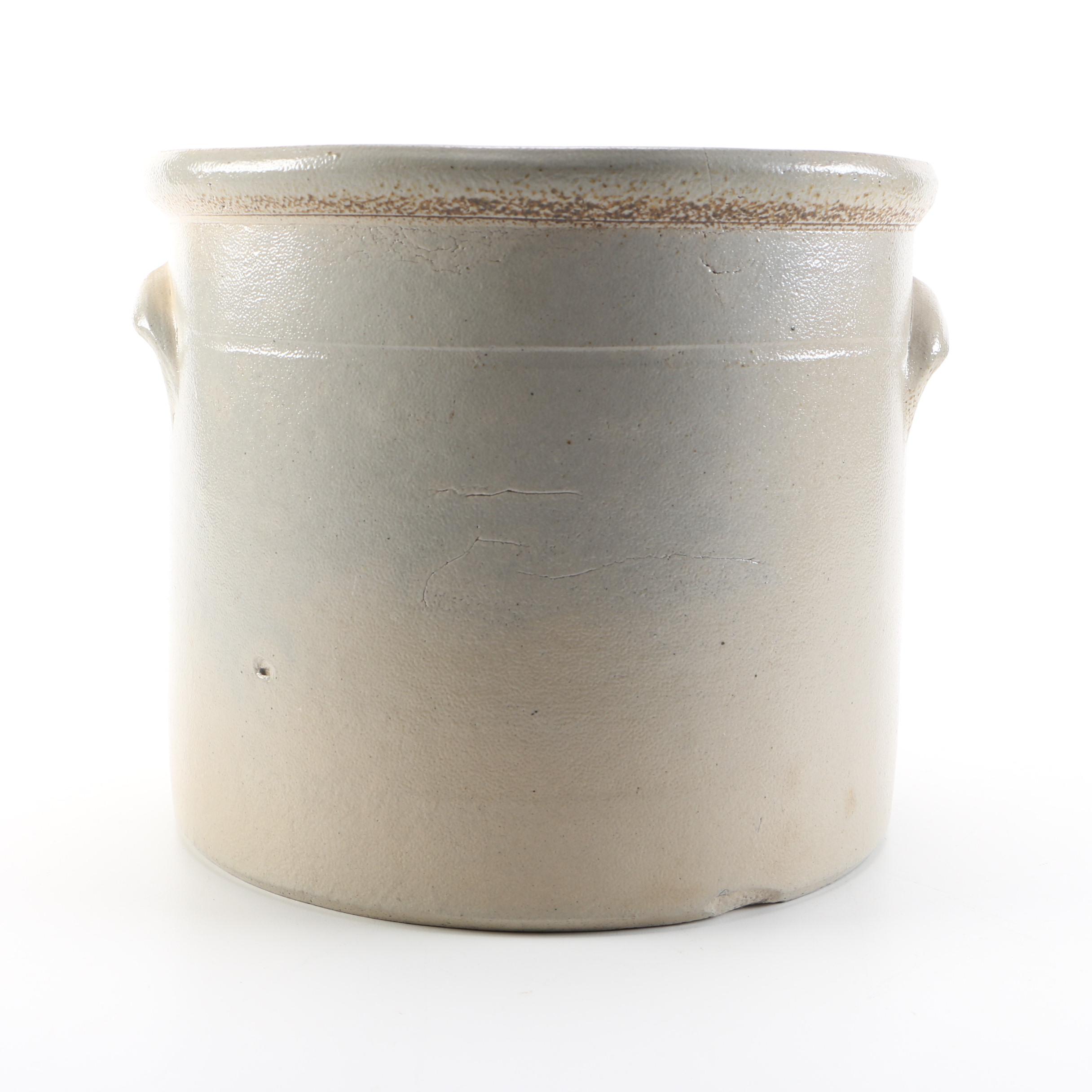 N.A. White & Son Salt Glazed Stoneware Crock