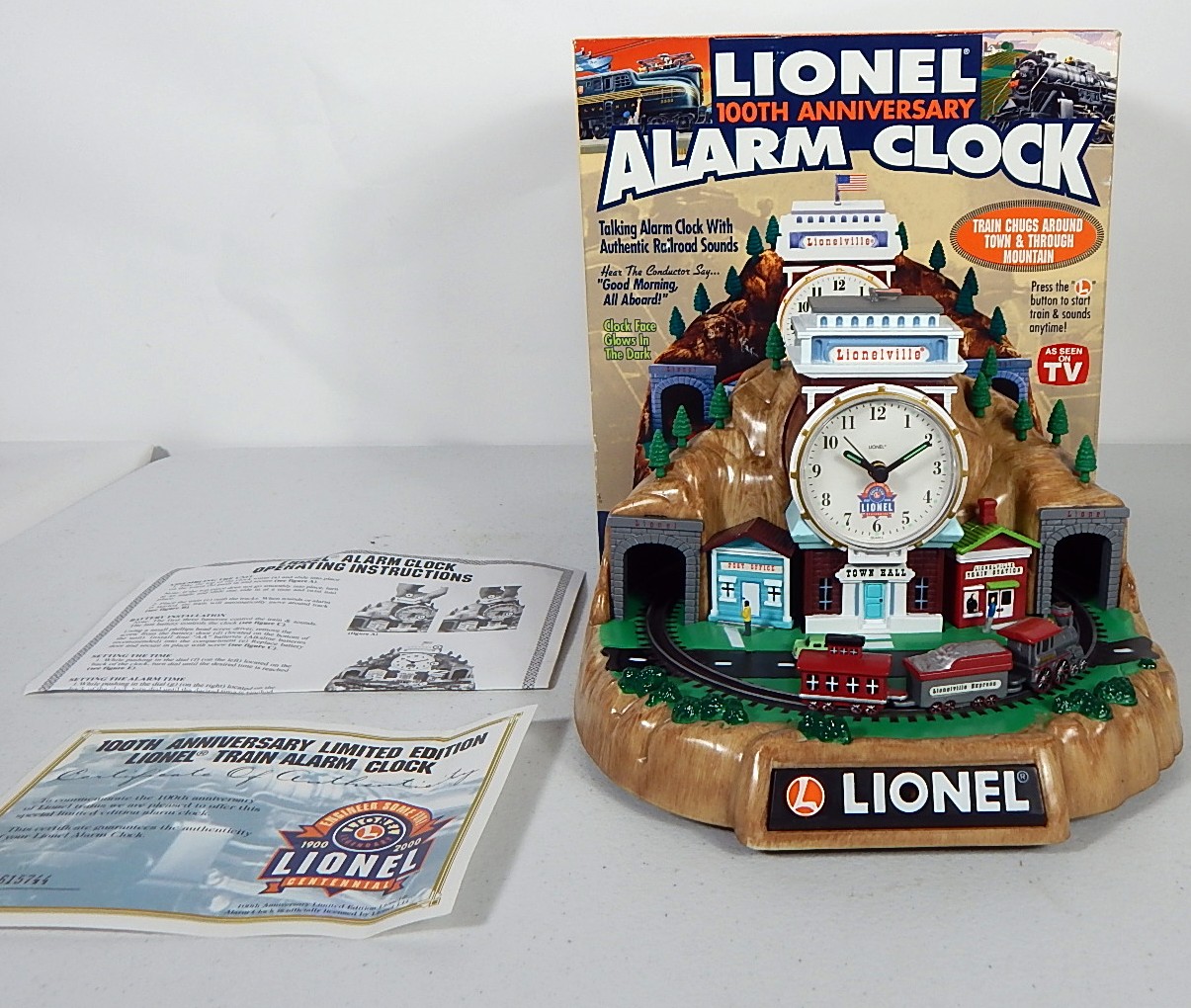 Lionel Trains 100th Anniversary Decorative Shelf Clock