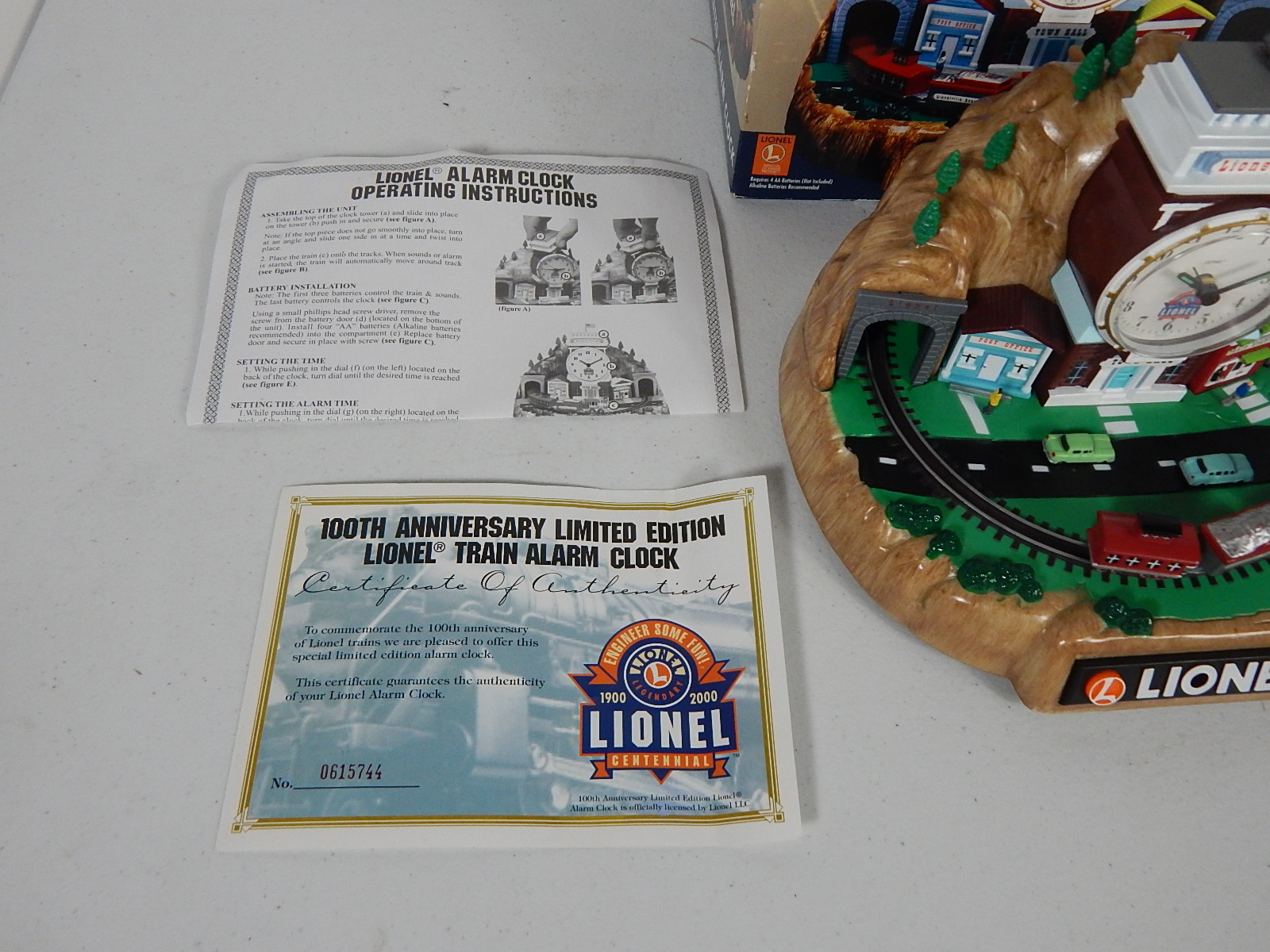Lionel Trains 100th Anniversary Decorative Shelf Clock