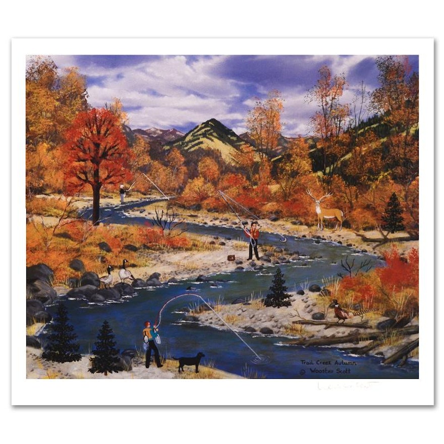 Jane Wooster Scott Limited Edition Lithograph 'Trail Creek Autumn"