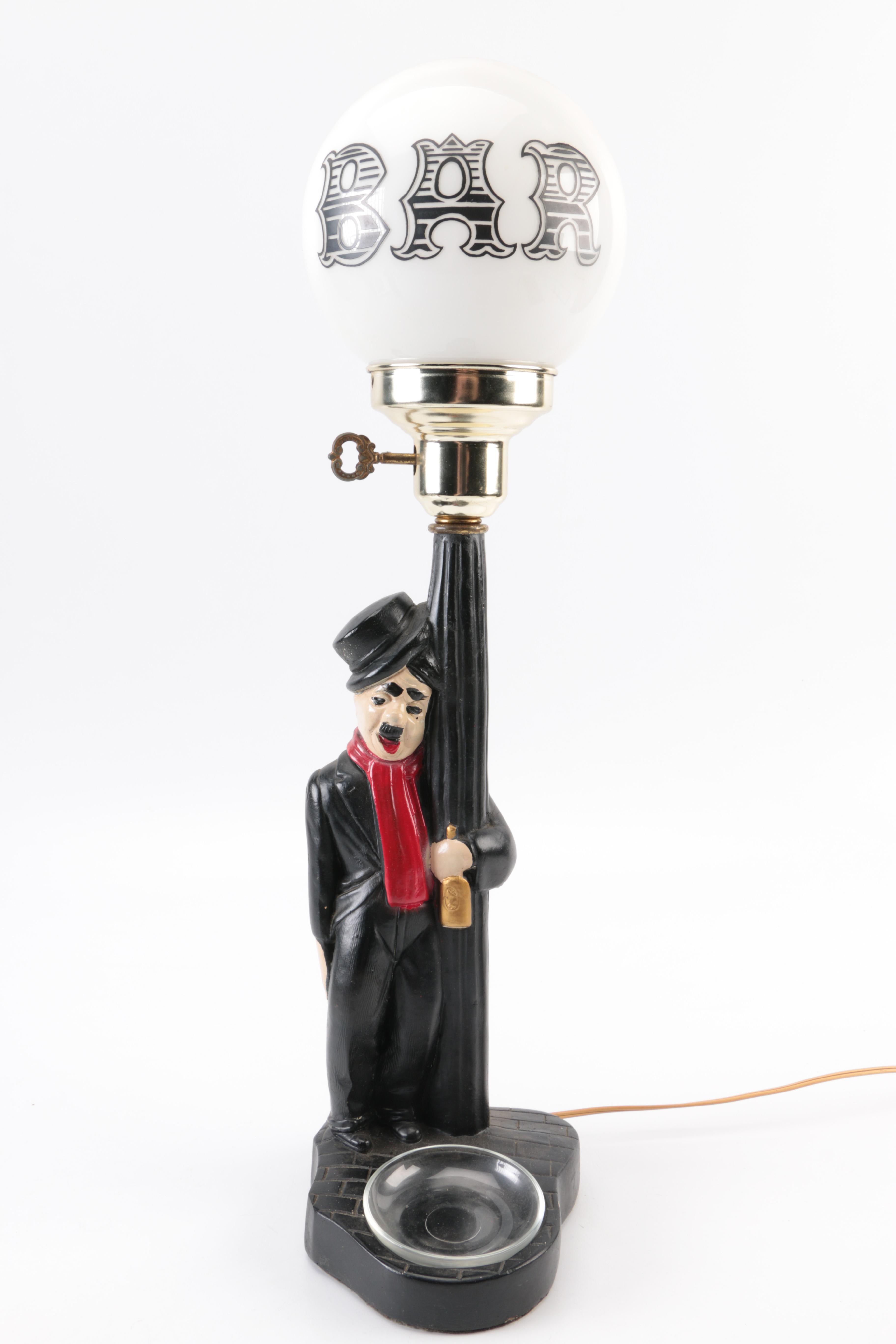 Charlie Chaplin Bar Lamp and Clown Lamp