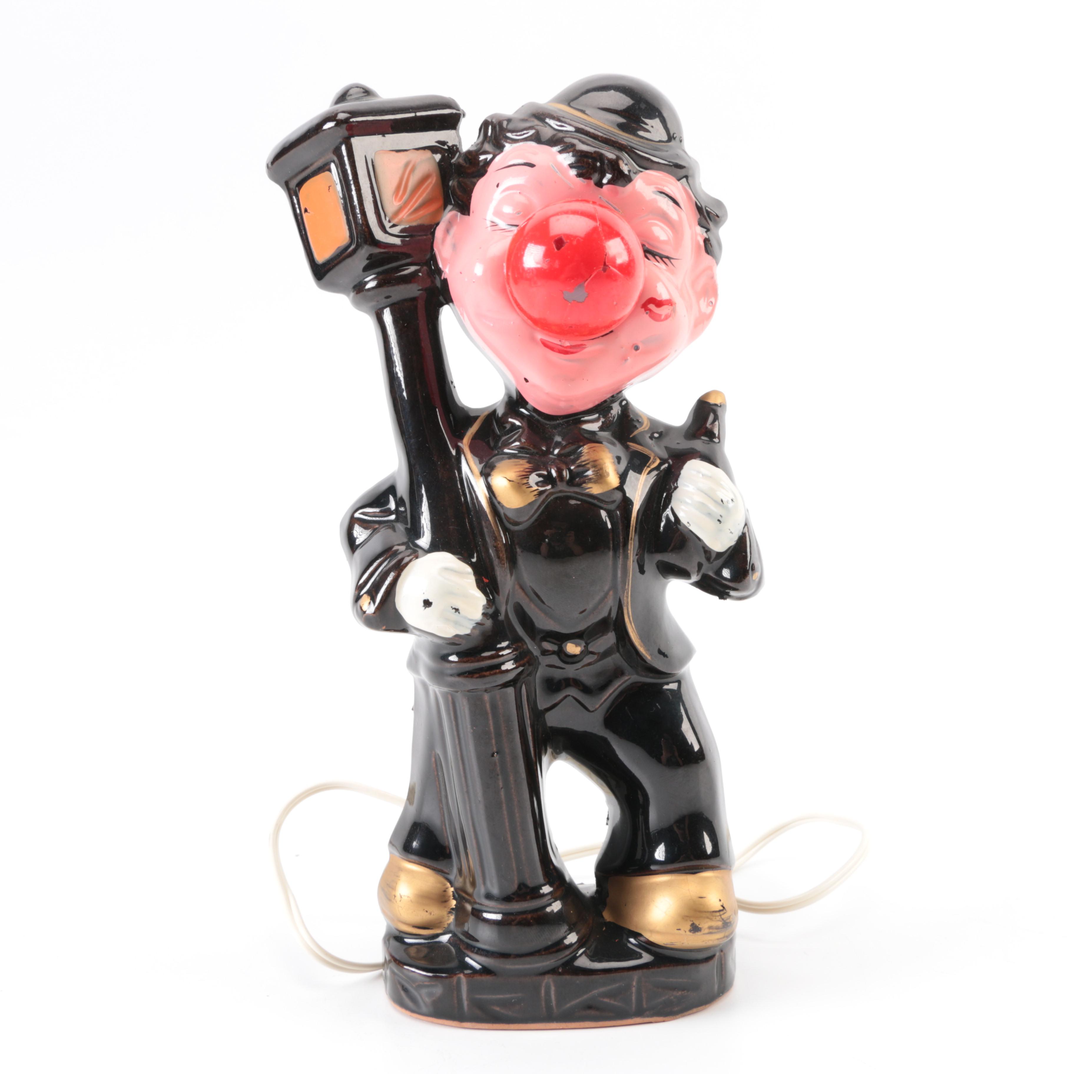 Charlie Chaplin Bar Lamp and Clown Lamp