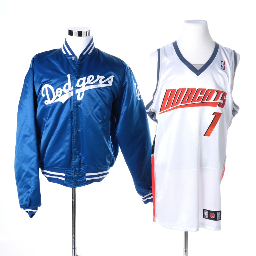 Personalized Charlotte Bobcats Jersey and LA Dodgers Jacket