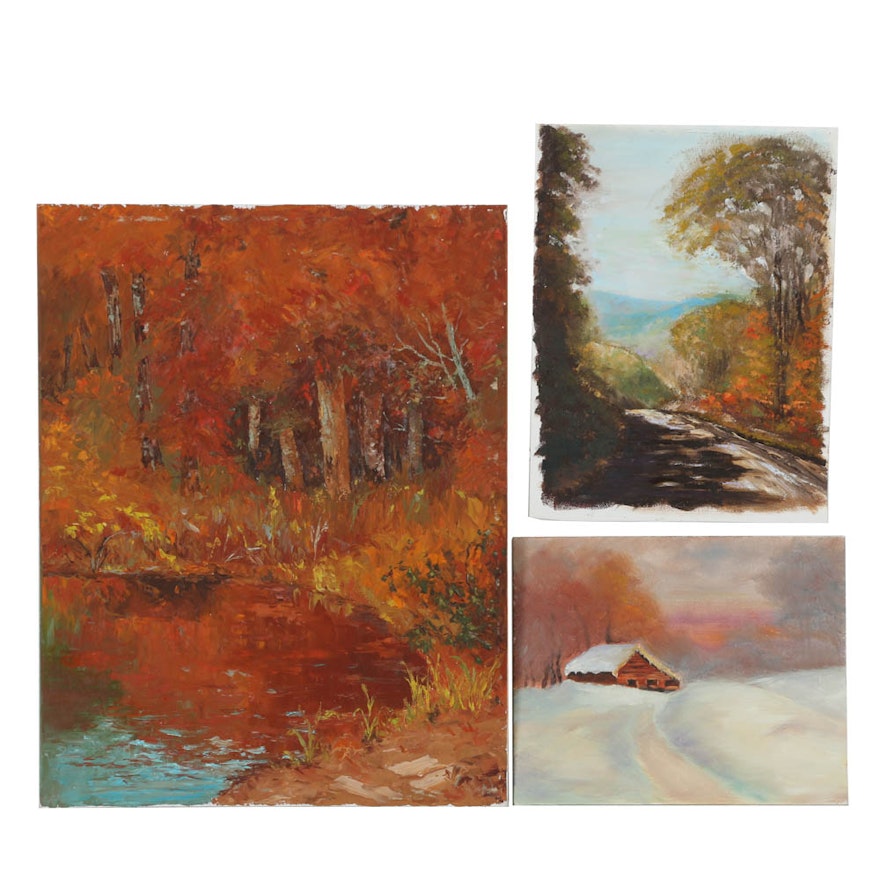 Collection of Oil Landscape Paintings