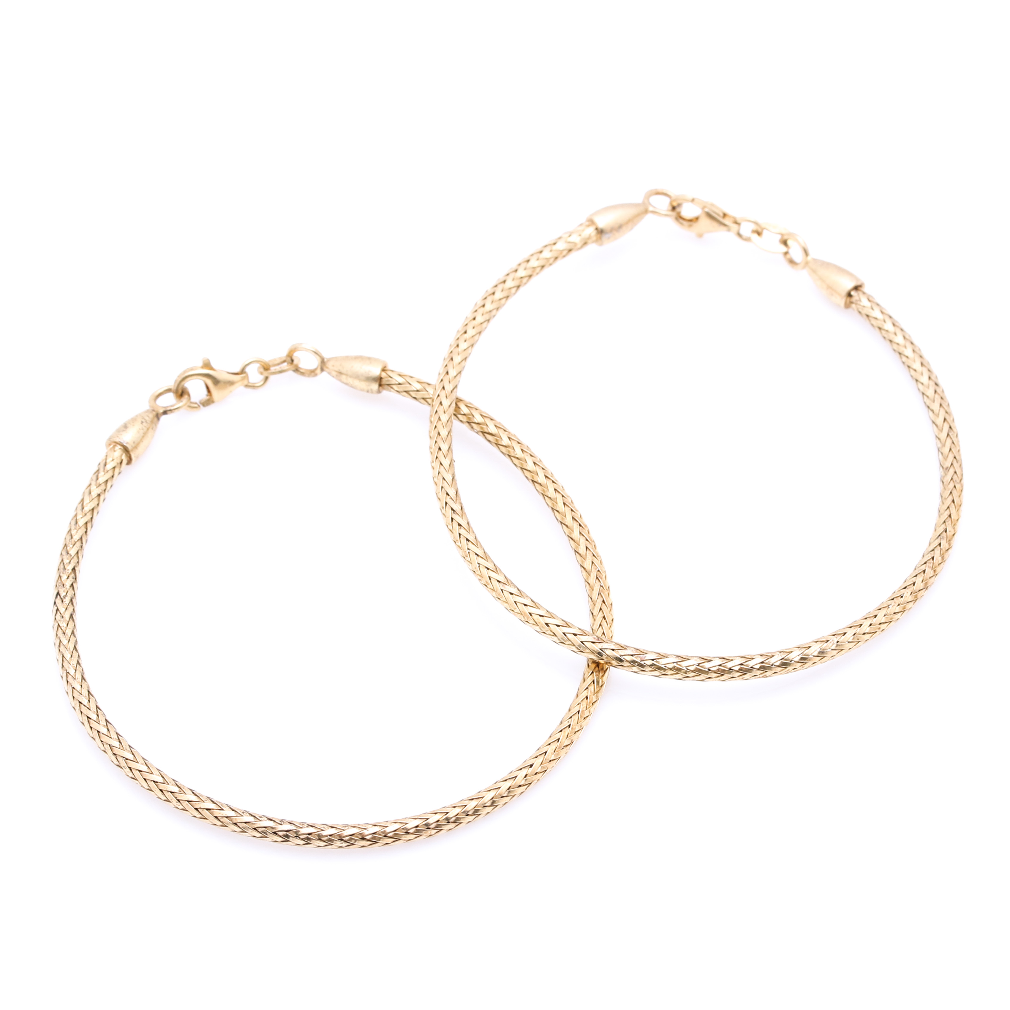 Gold Tone Sterling Silver Bracelets