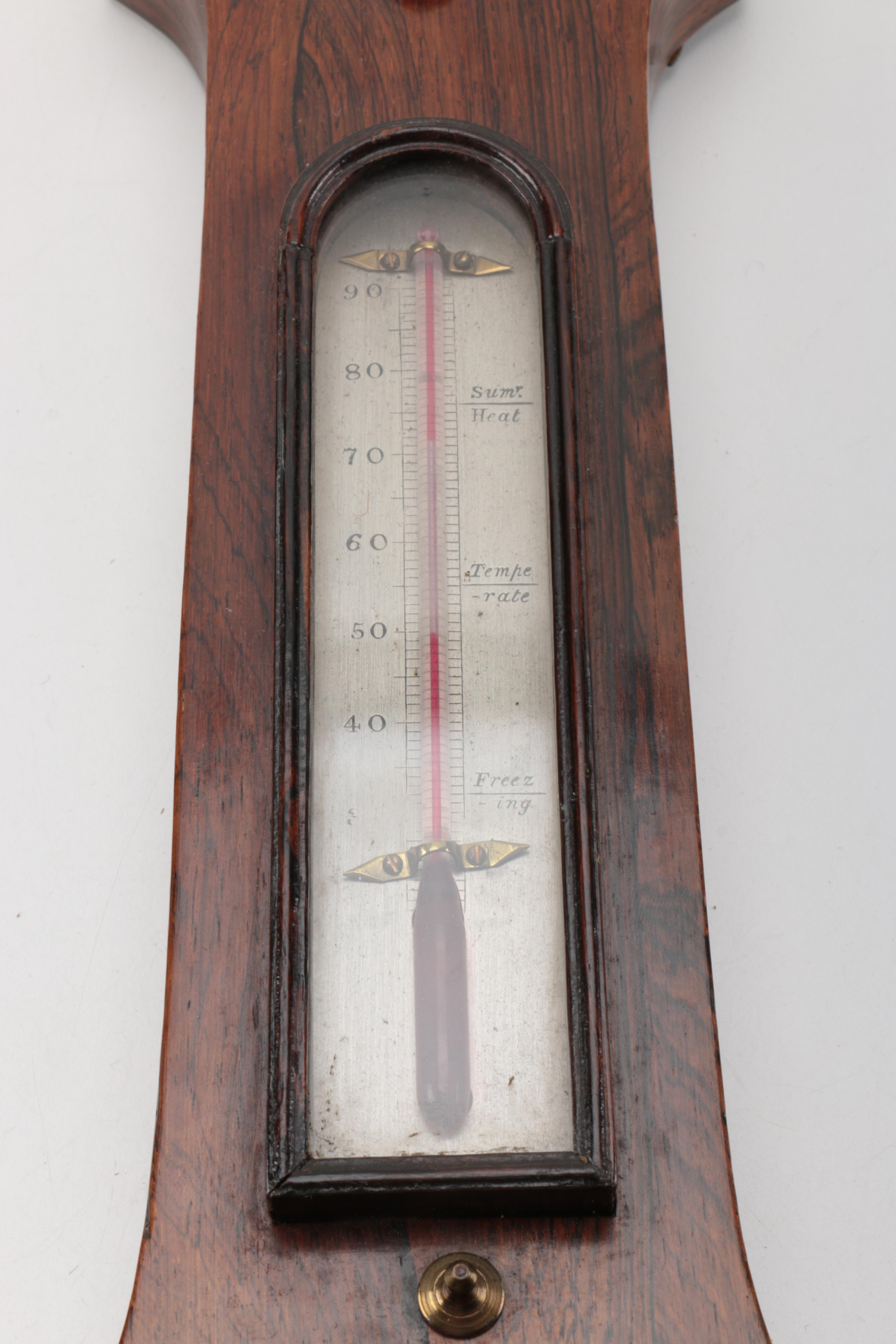 Antique Wheel Barometer by P. Corti, Exeter