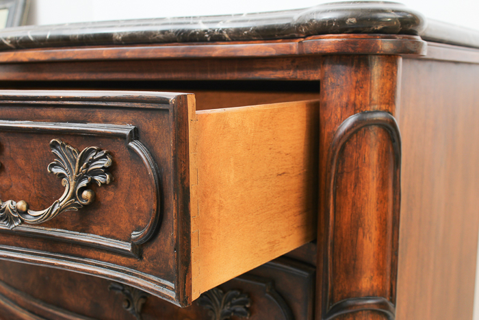 Marble Top Hall Chest by Drexel Heritage