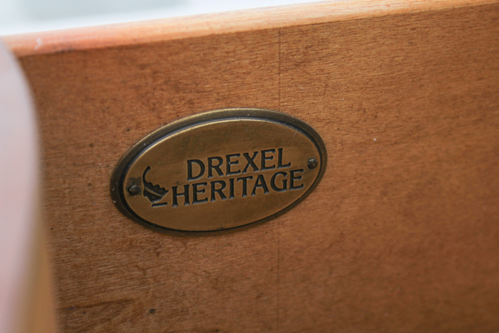 Marble Top Hall Chest by Drexel Heritage