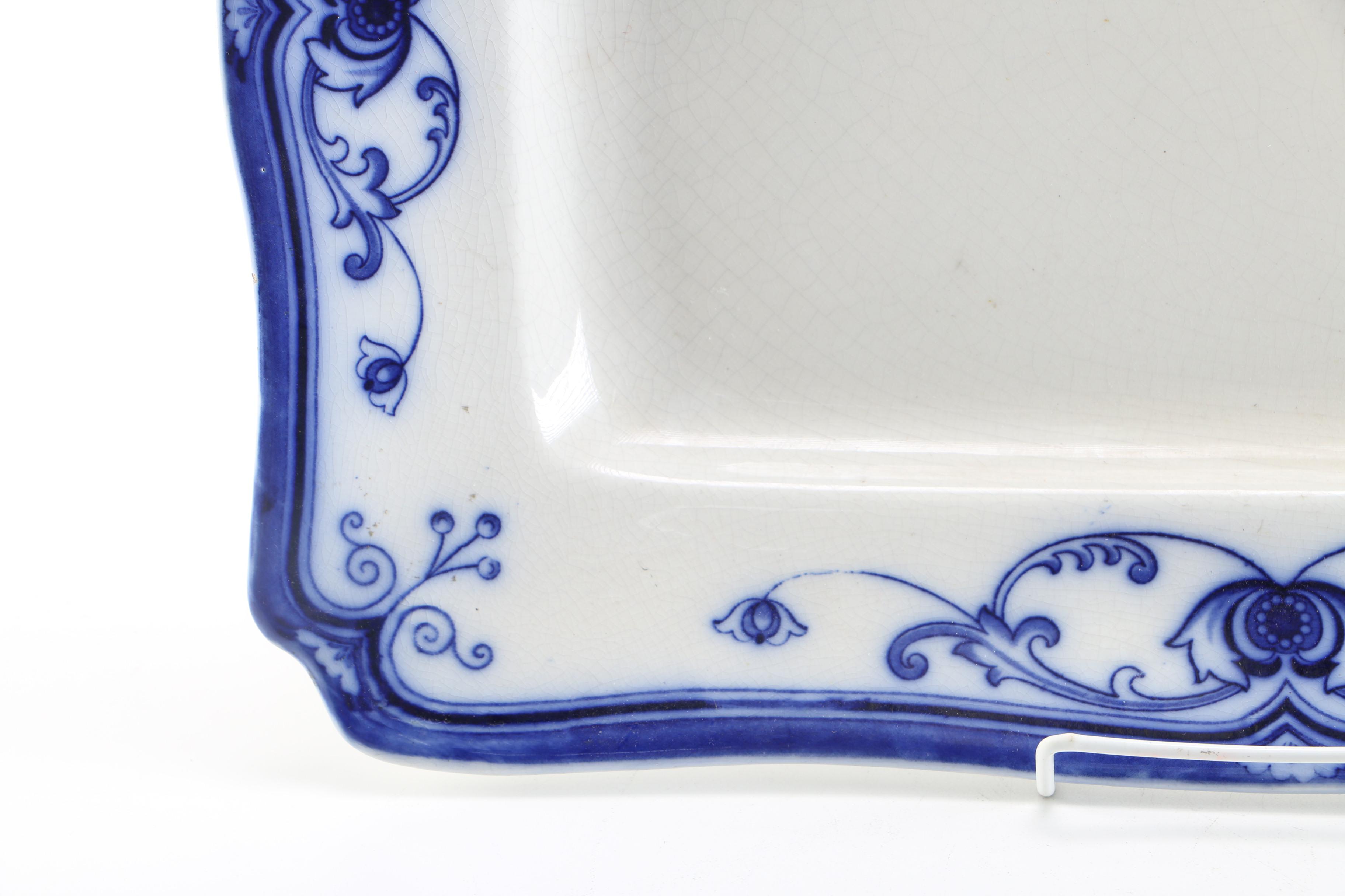 F & Sons "Milan" Floral Porcelain Platter