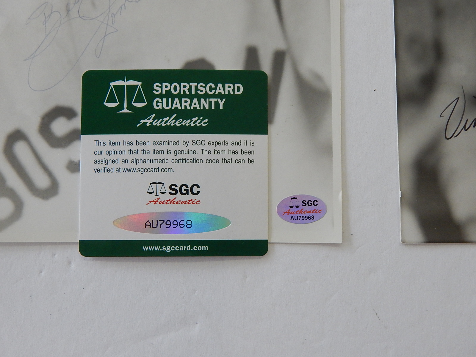 SGC Authenticated Dom and Vince DiMaggio Signed Photographs