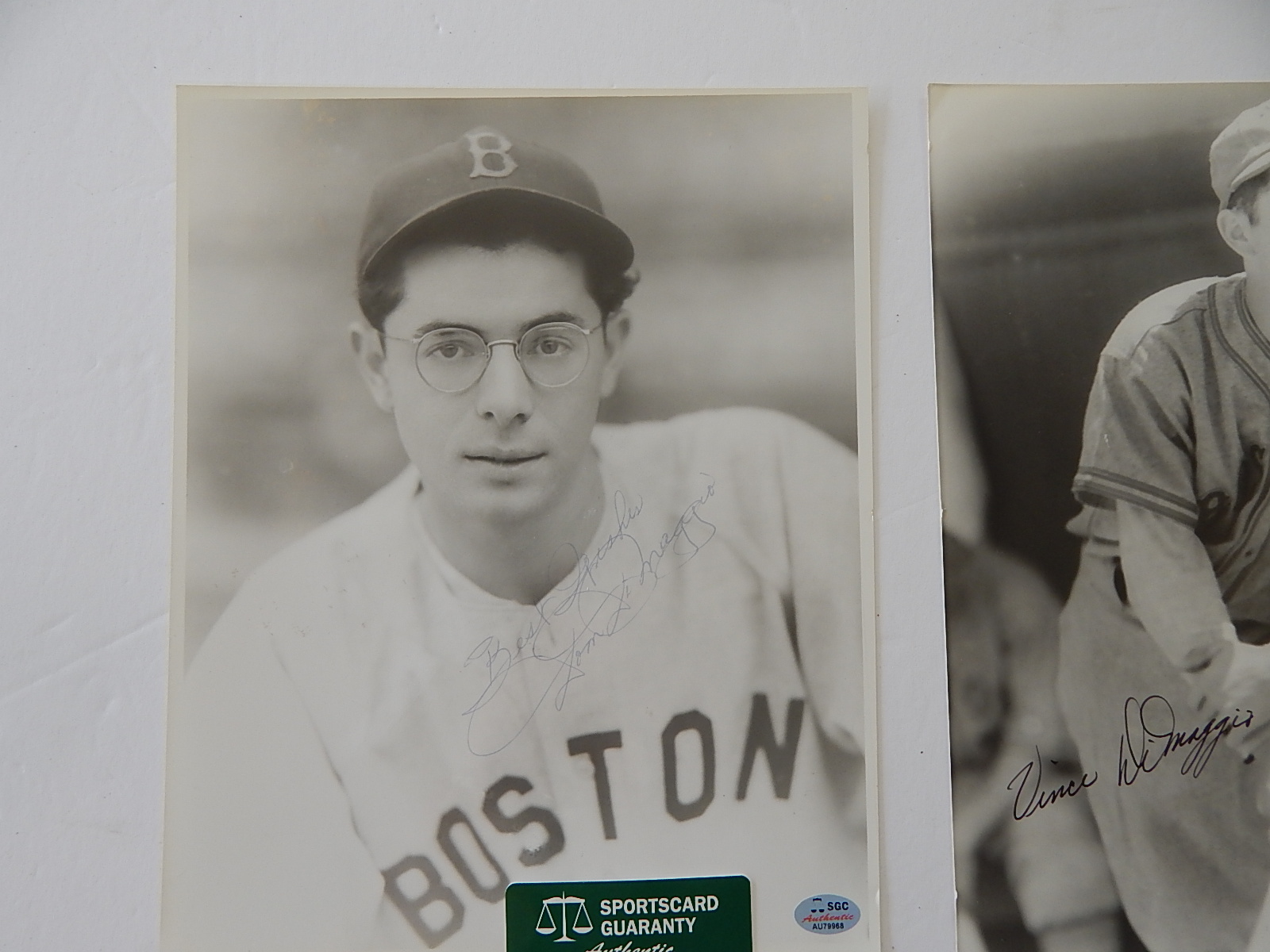 SGC Authenticated Dom and Vince DiMaggio Signed Photographs