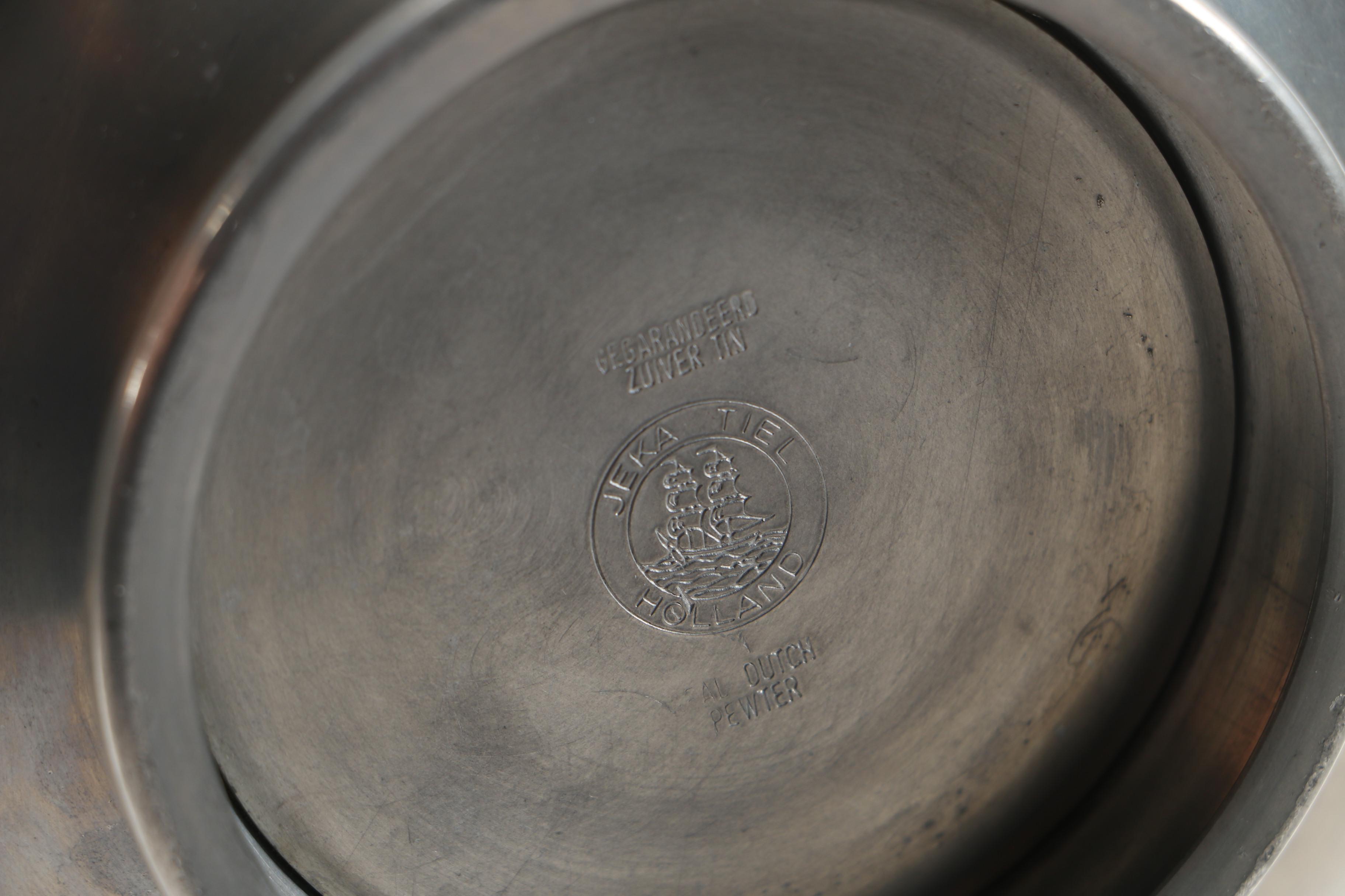 Dutch and American Pewter Pitchers Featuring Jeka Tiel