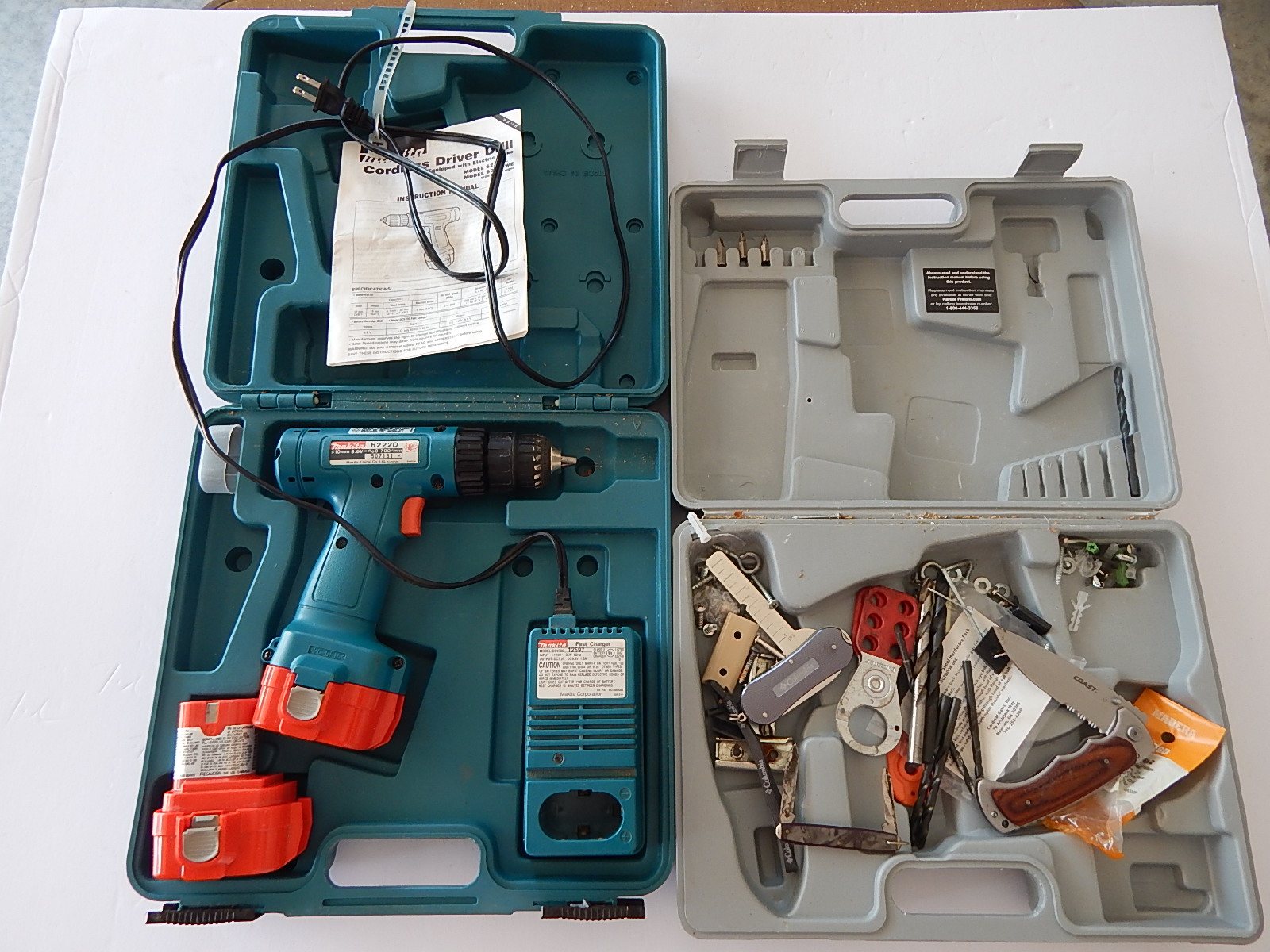 Makita 9V Rechargeable Drill and Small Hardware