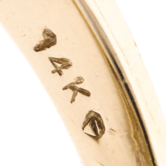 14K Yellow Gold 15.07 CT Citrine, Garnet, and Diamond Ring