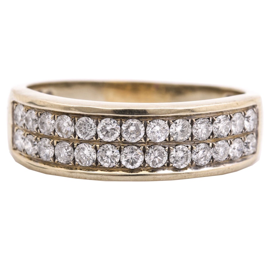 18K Yellow Gold Diamond Ring